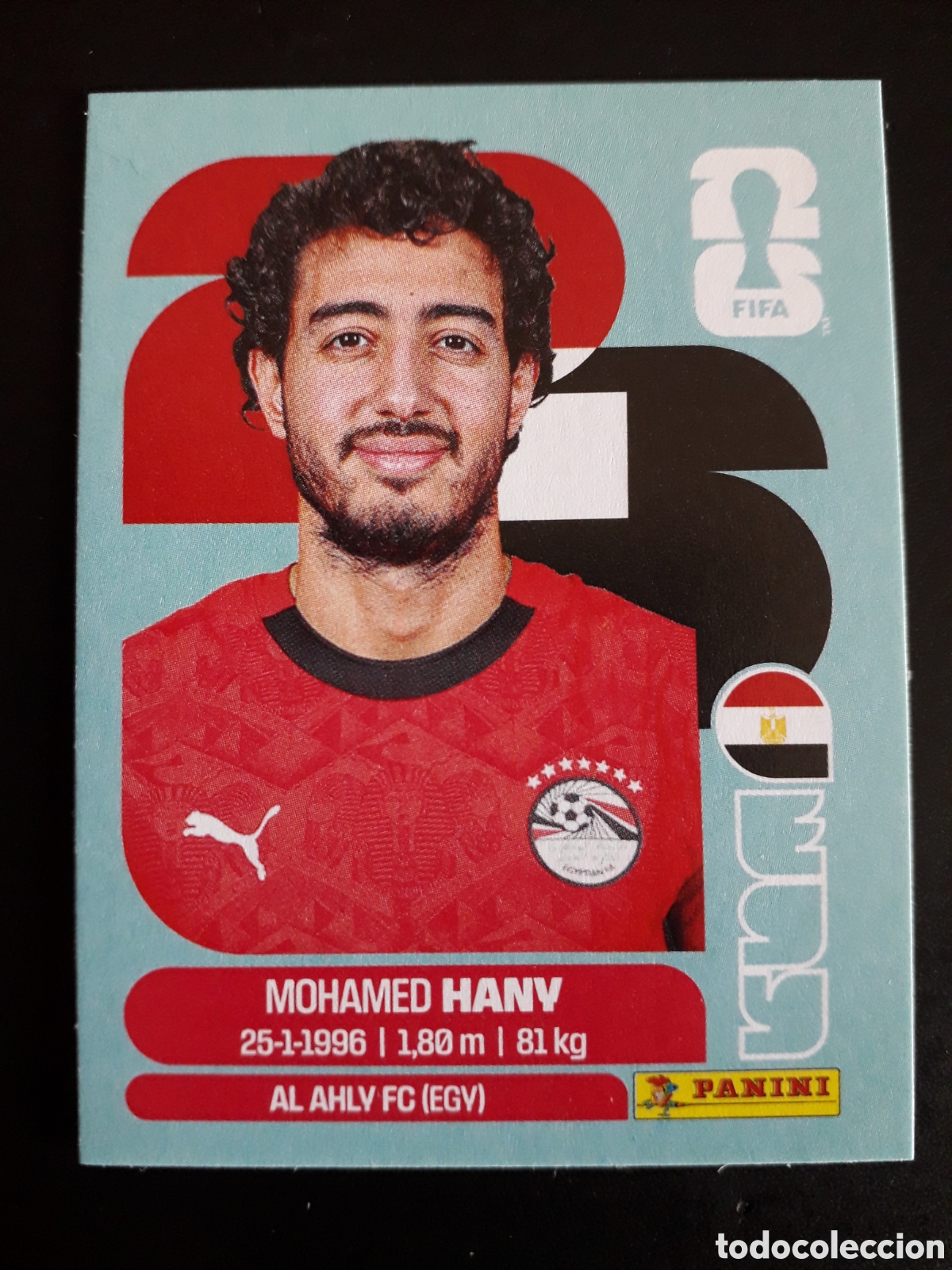 Cartes &agrave; collectionner de Football: HANY EGIPTO EGY 3 MUNDIAL F&Uacute;TBOL 2026 FIFA WORLD CUP PANINI SIN PEGAR PEDIDO M&Iacute;NIMO 3&euro;.
