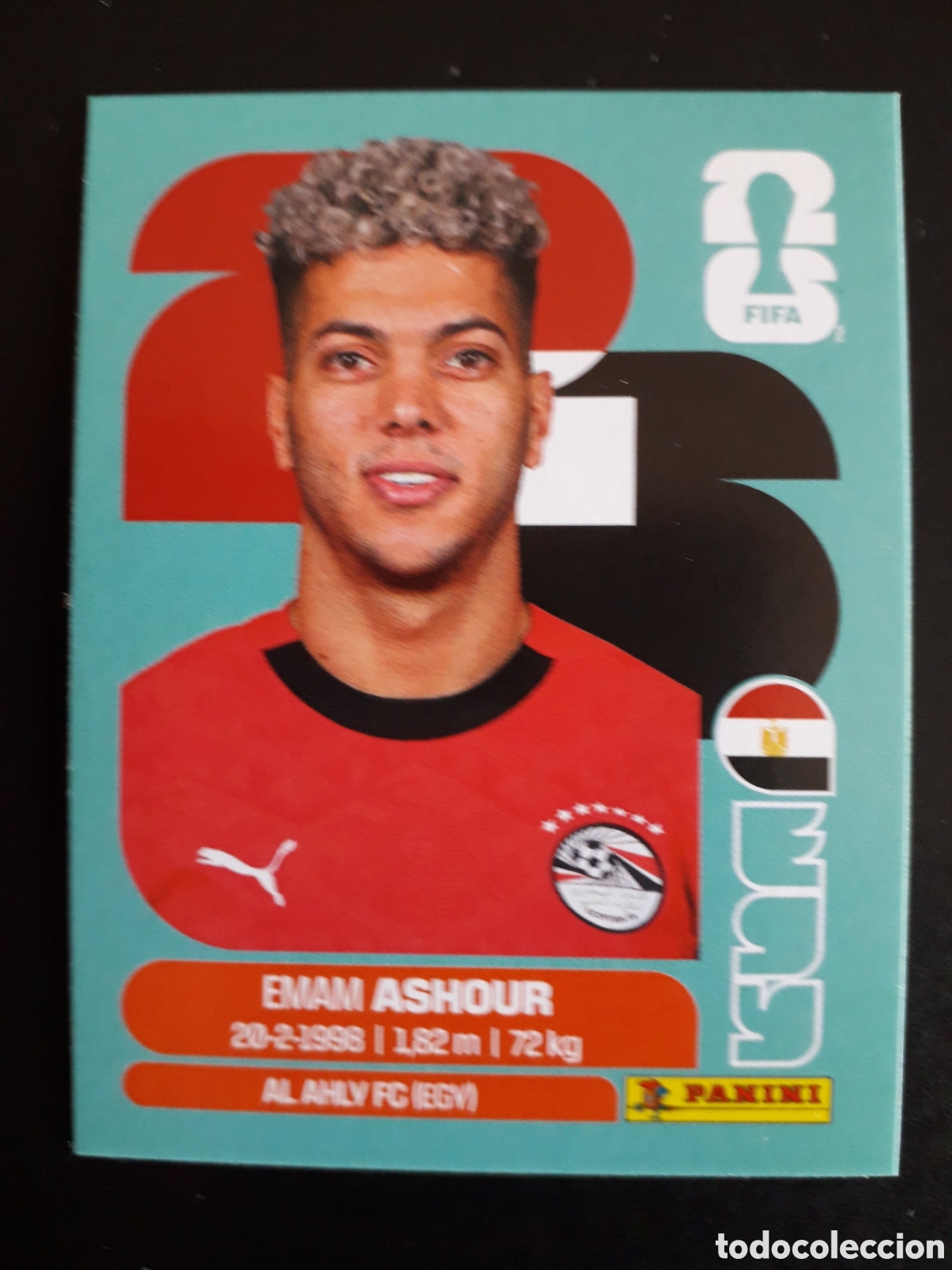 Cartes &agrave; collectionner de Football: ASHOUR EGIPTO EGY 15 MUNDIAL F&Uacute;TBOL 2026 FIFA WORLD CUP PANINI SIN PEGAR PEDIDO M&Iacute;NIMO 3&euro;