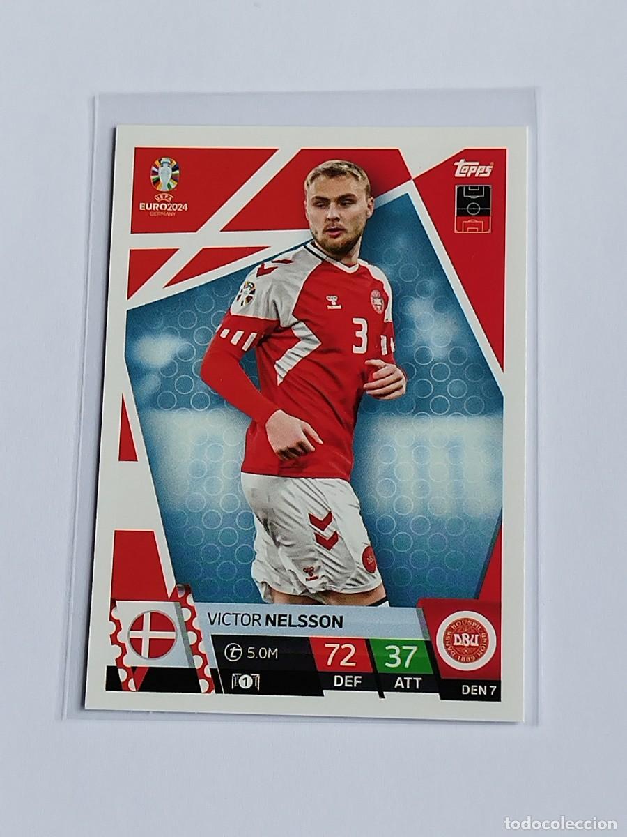 Cromos de F&uacute;tbol: NELSSON #DEN 7 DINAMARCA - TOPPS EUROCOPA 2024 MATCH ATTAX - UEFA EURO GERMANY 24 DEN7