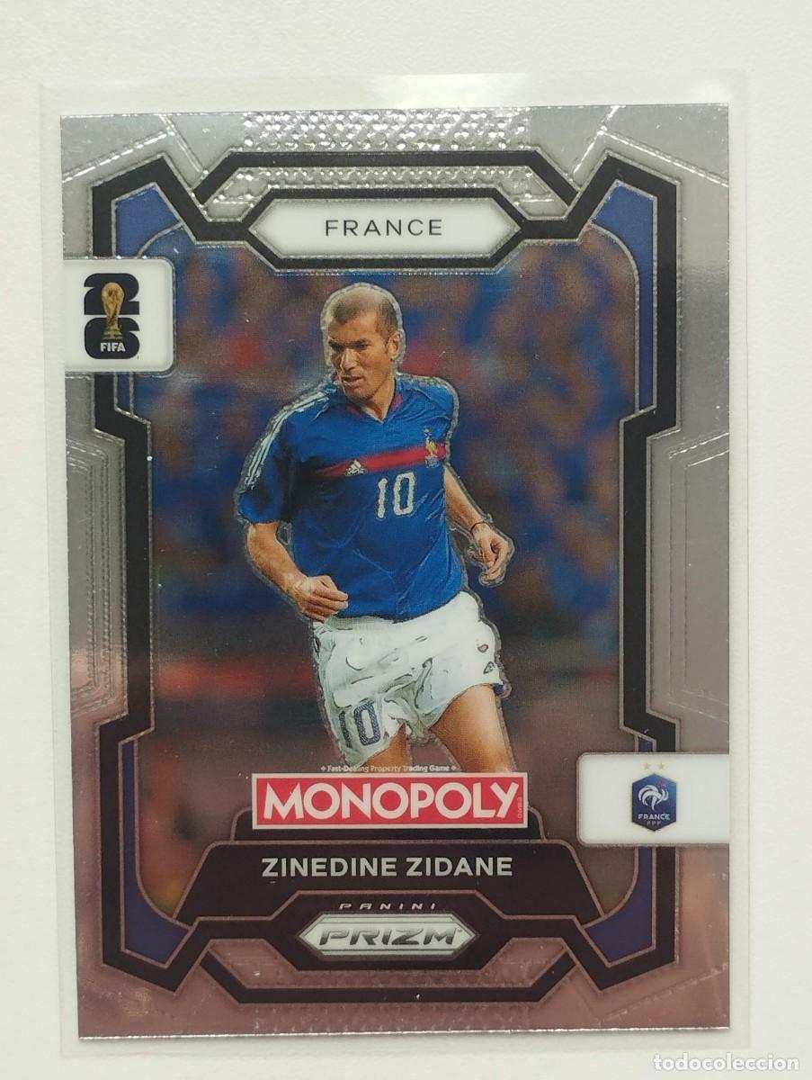 Cromos de F&uacute;tbol: CROMO CARD WORLD CUP 2026 26 PANINI PRIZM MONOPOLY ZINEDINE ZIDANE 9 FRANCIA
