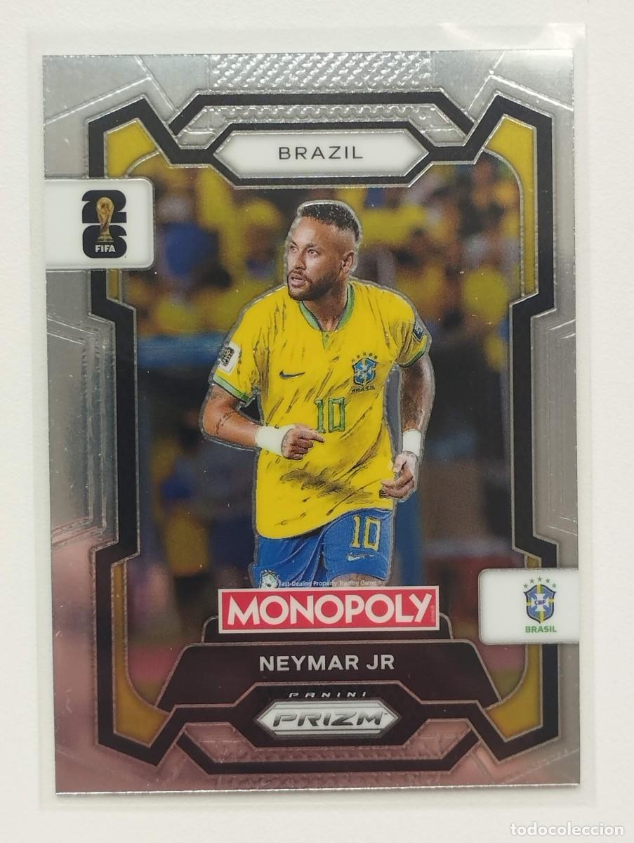 Cartes &agrave; collectionner de Football: CROMO CARD WORLD CUP 2026 26 PANINI PRIZM MONOPOLY NEYMAR JR 15 BRASIL
