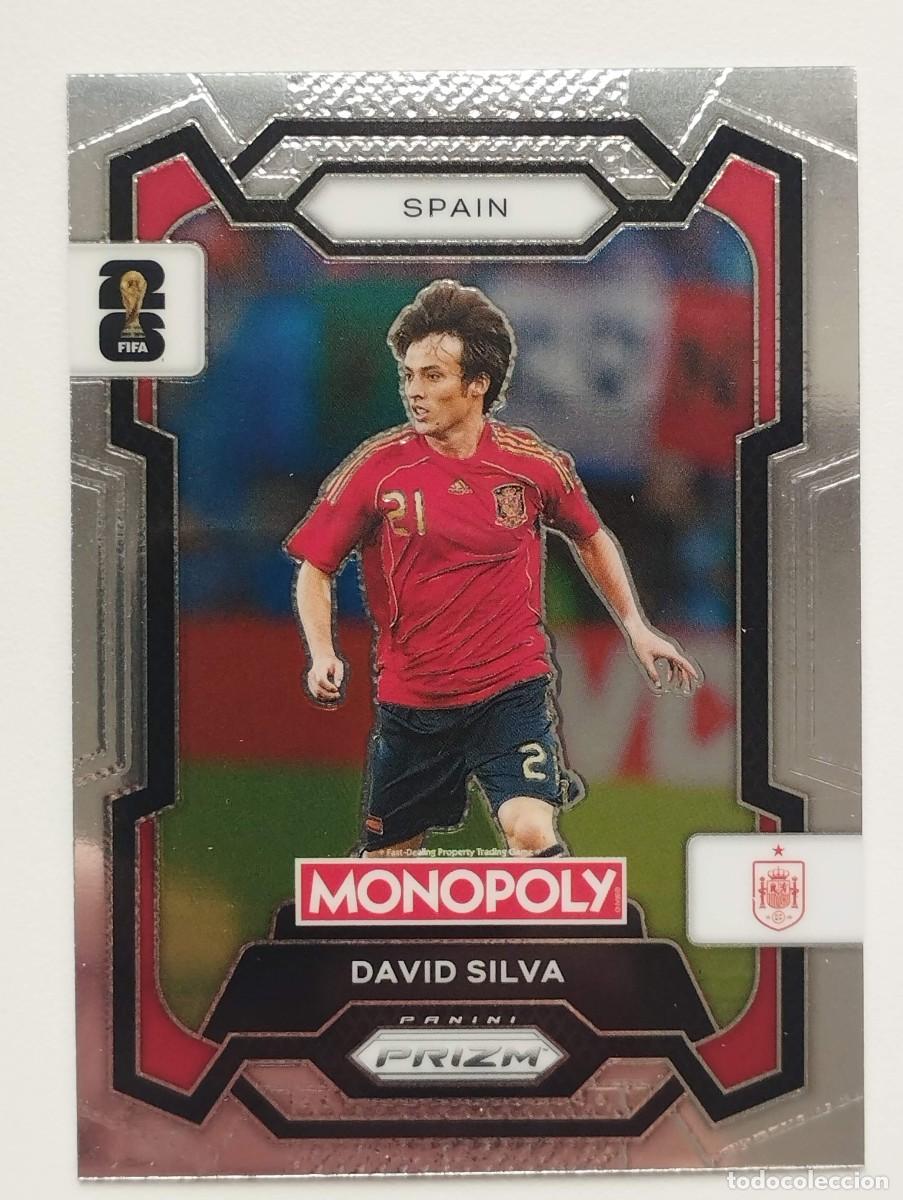 Cartes &agrave; collectionner de Football: CROMO CARD WORLD CUP 2026 26 PANINI PRIZM MONOPOLY DAVID SILVA 42 ESPA&Ntilde;A