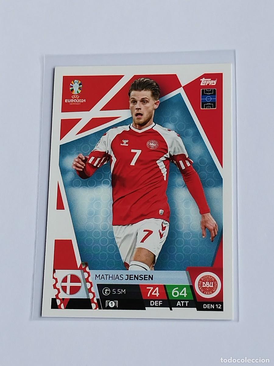 Cartes &agrave; collectionner de Football: JENSEN #DEN 12 DINAMARCA - TOPPS EUROCOPA 2024 MATCH ATTAX - UEFA EURO GERMANY 24 DEN12