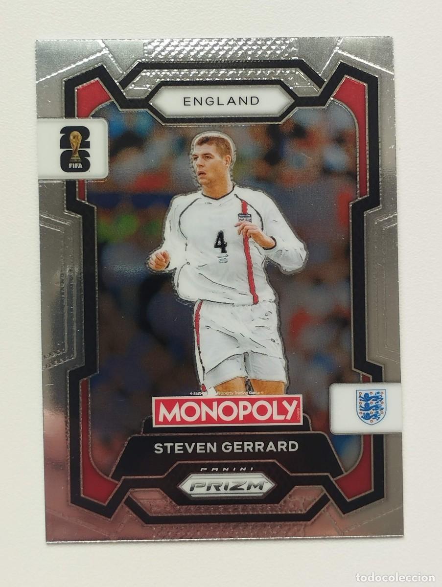 Cromos de F&uacute;tbol: CROMO CARD WORLD CUP 2026 26 PANINI PRIZM MONOPOLY STEVEN GERRARD 23 INGLATERRA