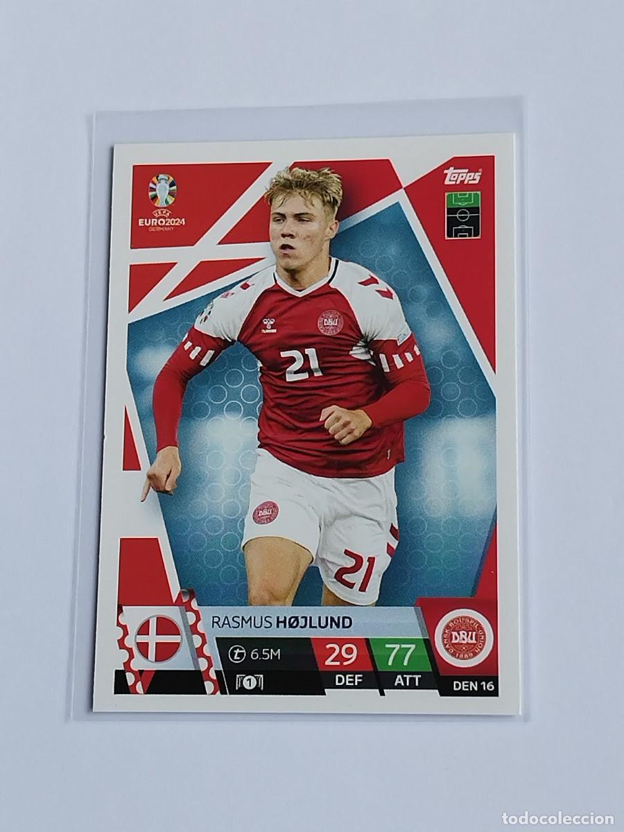Cromos de F&uacute;tbol: HOJLUND #DEN 16 DINAMARCA - TOPPS EUROCOPA 2024 MATCH ATTAX - UEFA EURO GERMANY 24 DEN16