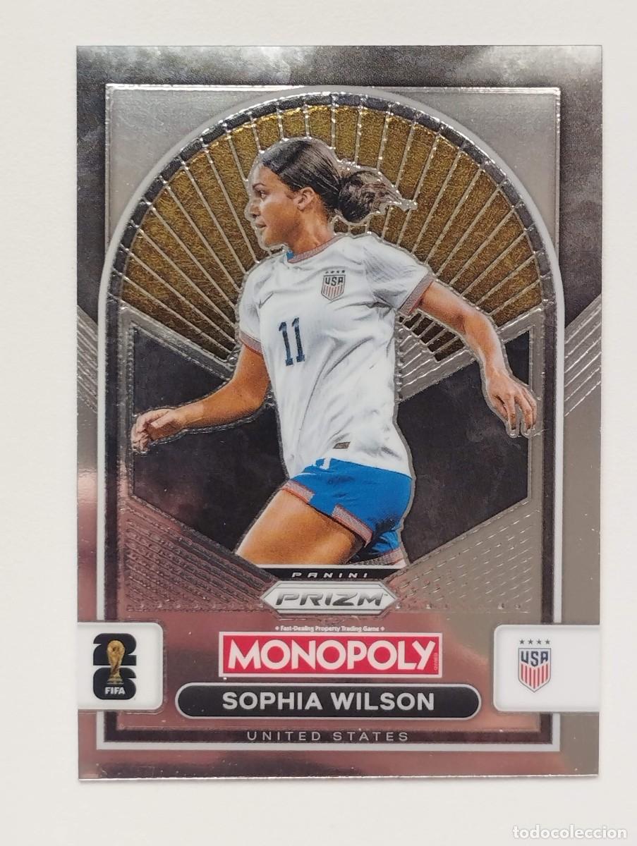 Cromos de F&uacute;tbol: CROMO CARD WORLD CUP 2026 26 PANINI PRIZM MONOPOLY SOPHIA WILSON 95 USA