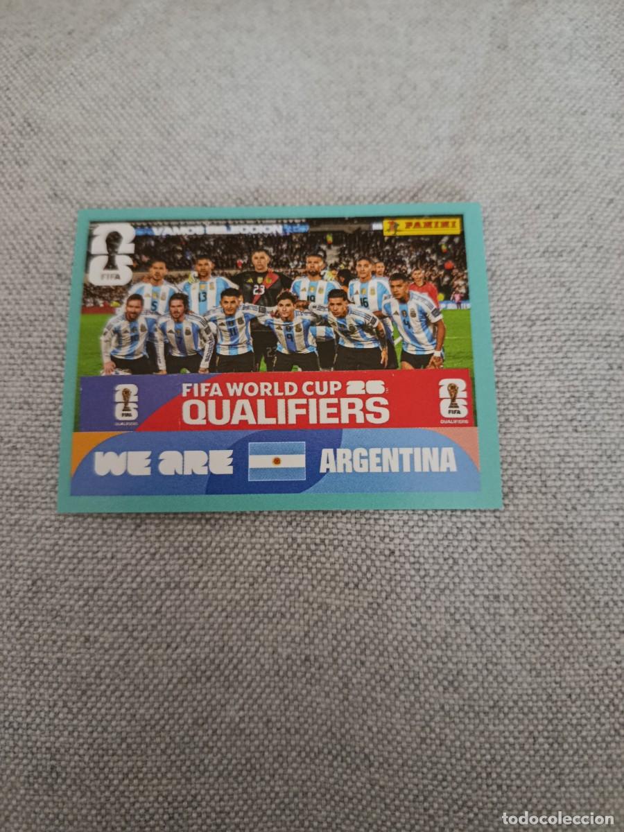 Cromos de F&uacute;tbol: Panini Mundial 2026 Estados Unidos-Mexico. 13- Alineaci&oacute;n. Argentina. Nunca pegado.