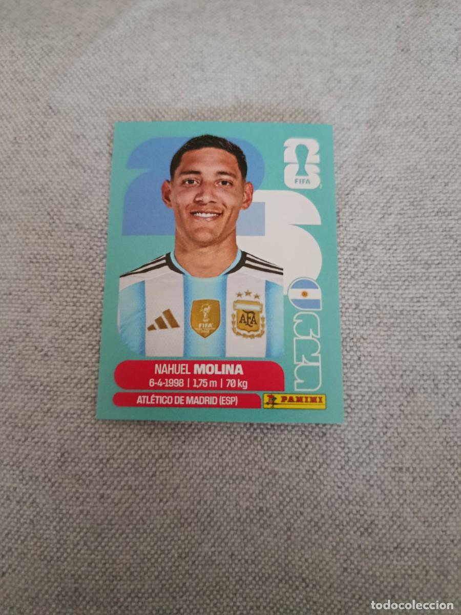 Cartes &agrave; collectionner de Football: Panini Mundial 2026 Estados Unidos-Mexico. 3- Nahuel Molina. Argentina. Nunca pegado.