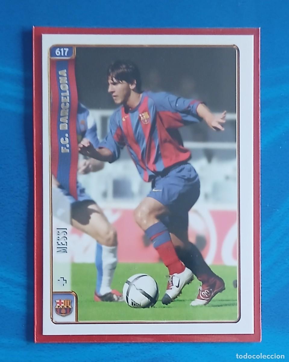 Cromos de F&uacute;tbol: CROMO n&ordm; 617 MESSI ROOKIE BARCELONA MUNDICROMO 2004-2005. Nuevo de sobre.