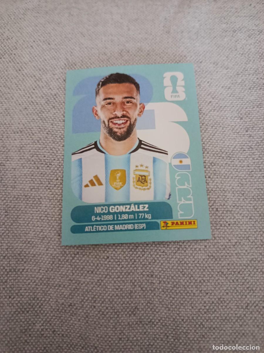 Cromos de F&uacute;tbol: Panini Mundial 2026 Estados Unidos-Mexico. 16- Nico Gonz&aacute;lez. Argentina. Nunca pegado.