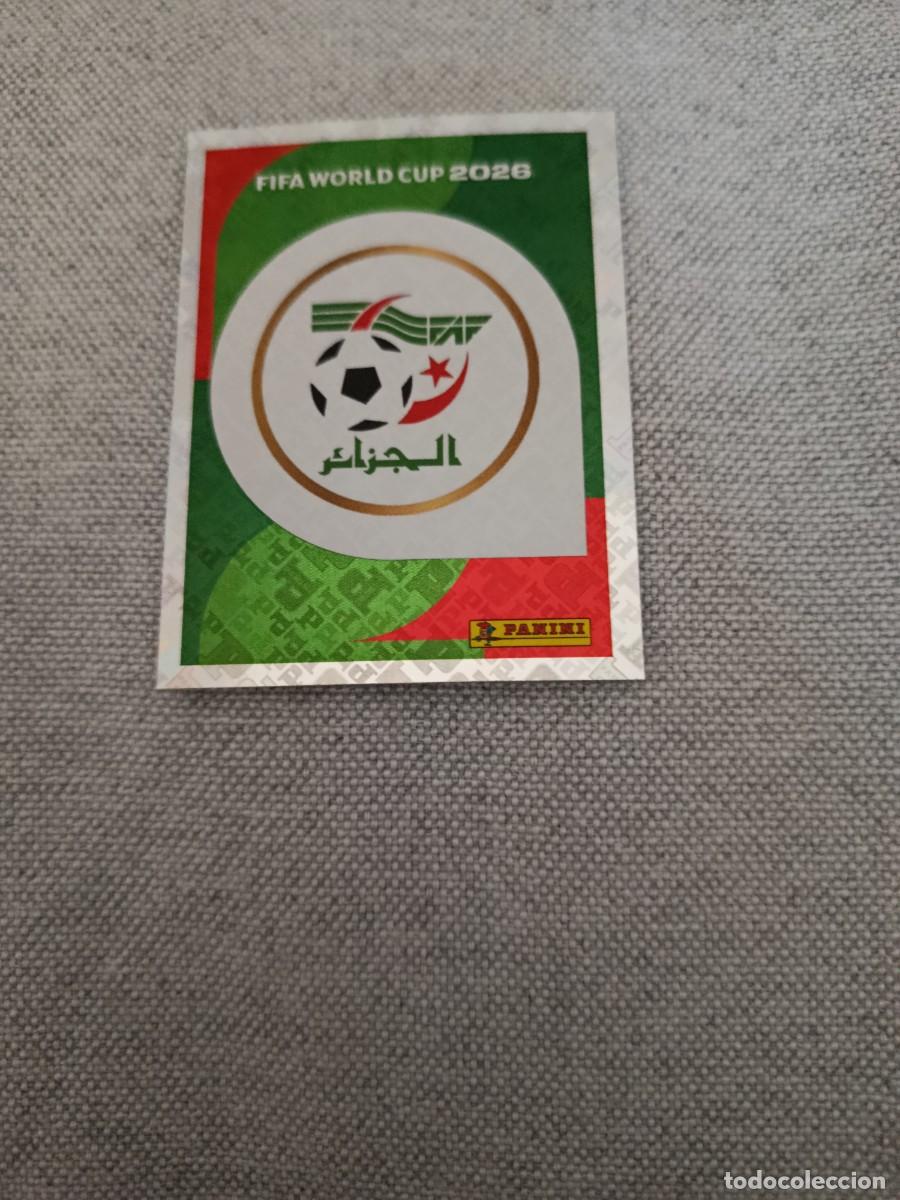 Cromos de F&uacute;tbol: Panini Mundial 2026 Estados Unidos-Mexico. 1- Escudo. Argelia. Nunca pegado.
