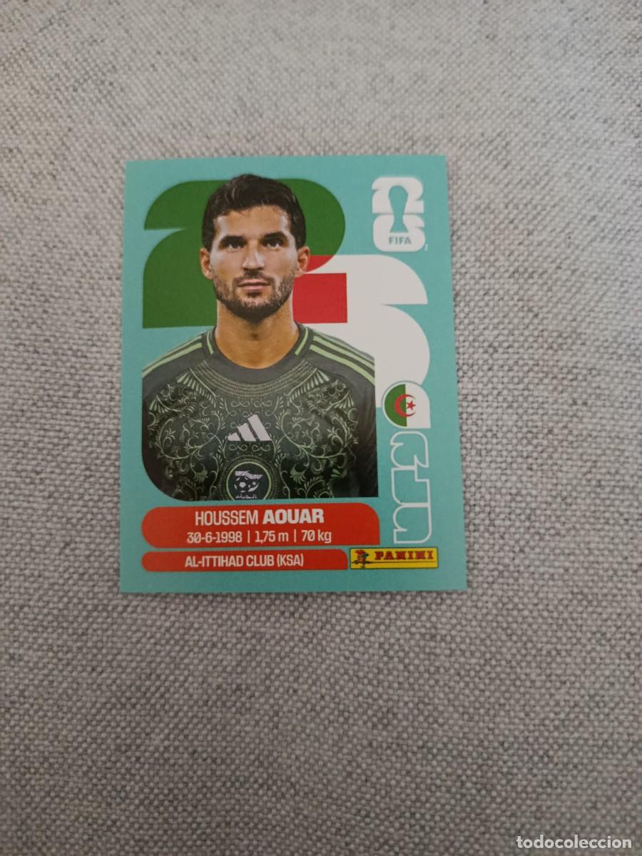 Cromos de F&uacute;tbol: Panini Mundial 2026 Estados Unidos-Mexico. 9- Aouar. Argelia. Nunca pegado.