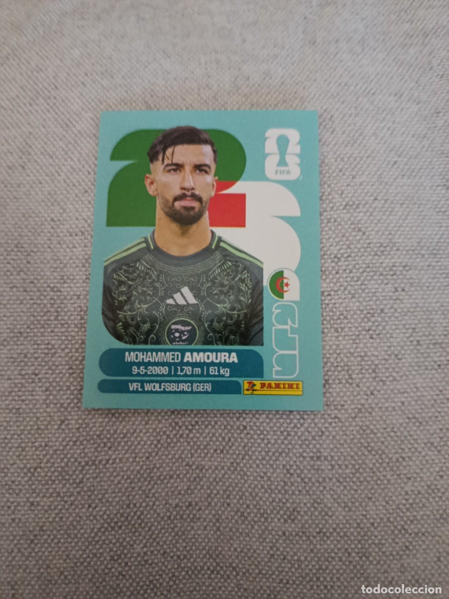 Cromos de F&uacute;tbol: Panini Mundial 2026 Estados Unidos-Mexico. 20- Amoura. Argelia. Nunca pegado.