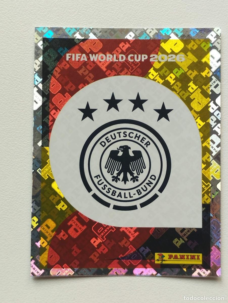 Cromos de F&uacute;tbol: CROMO STICKER WORLD CUP 2026 MUNDIAL 26 PANINI ALEMANIA GER1 GER 1 ESCUDO