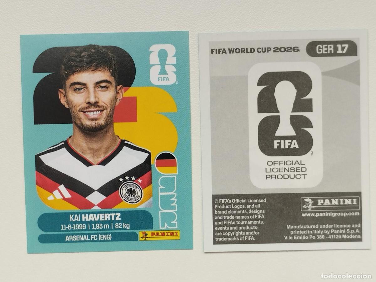 Cromos de F&uacute;tbol: CROMO STICKER WORLD CUP 2026 MUNDIAL 26 PANINI ALEMANIA GER17 GER 17 KAI HAVERTZ