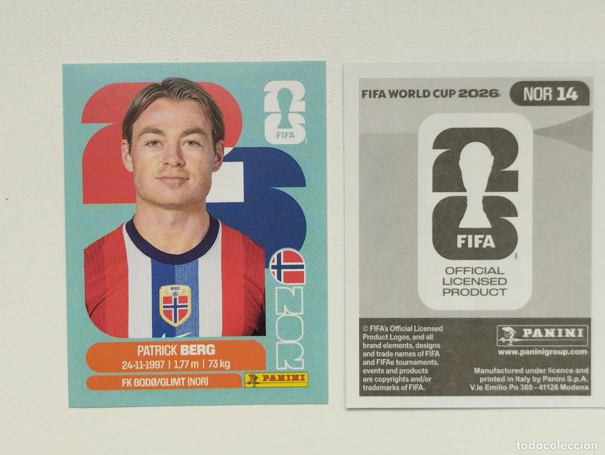 Cromos de F&uacute;tbol: CROMO STICKER WORLD CUP 2026 MUNDIAL 26 PANINI NORUEGA NOR14 NOR 14 PATRICK BERG
