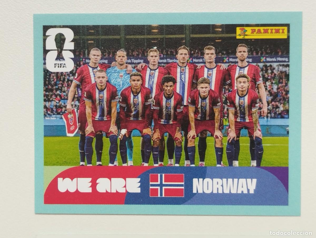 Cromos de F&uacute;tbol: CROMO STICKER WORLD CUP 2026 MUNDIAL 26 PANINI NORUEGA NOR13 NOR 13 ALINEACION