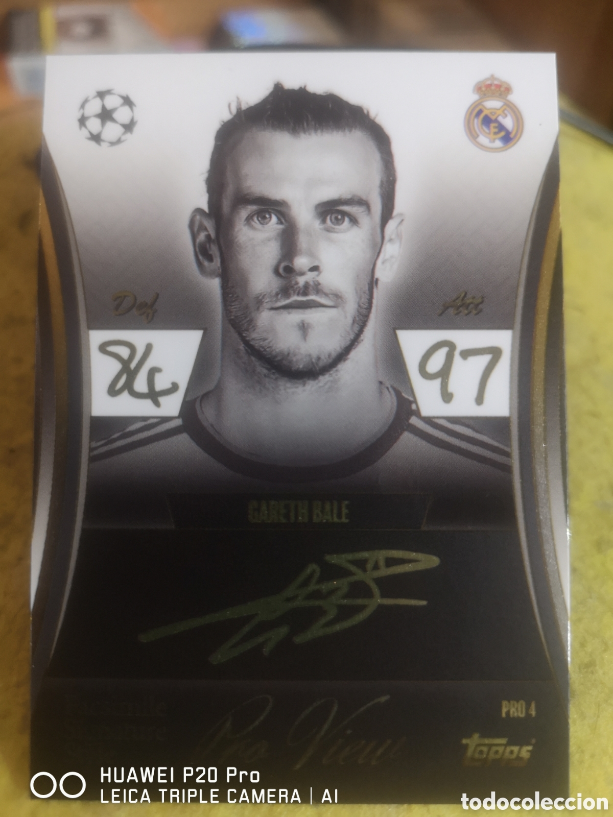 Cromos de F&uacute;tbol: PRO 4 GARETH BALE MATCH ATTAX EXTRA 2025 2026 REAL MADRID FACSIMILE SIGNATURE STYLE PRO VIEW