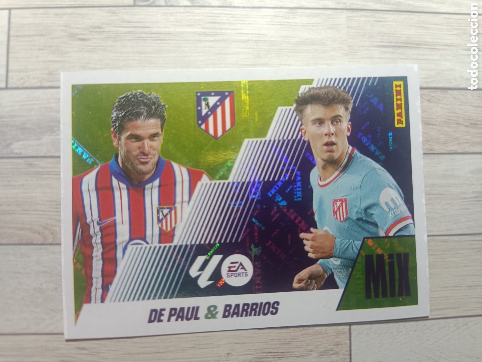 Cromos de F&uacute;tbol: 6 MIX DE PAUL / BARRIOS ATLETICO DE MADRID LIGA ESTE 2025 2026 PANINI 25 26