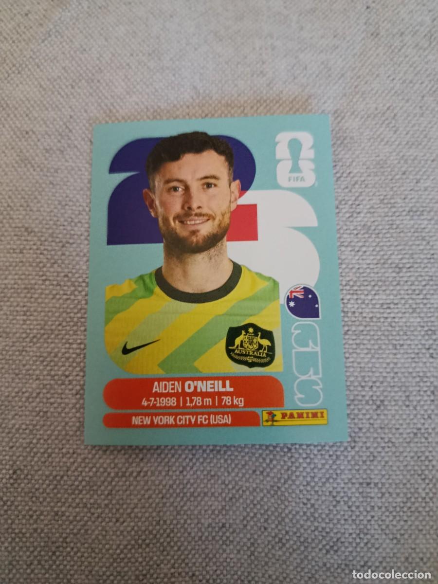 Cromos de F&uacute;tbol: Panini Mundial 2026 Estados Unidos-Mexico. 14- O'Neill. Australia. Nunca pegado.