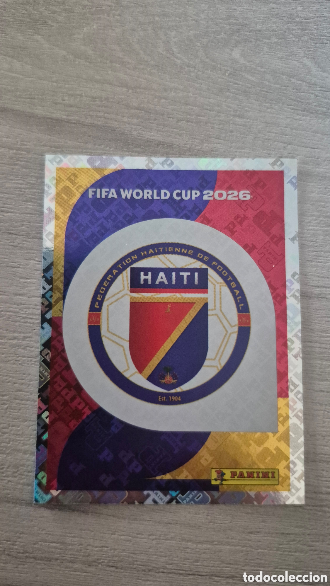 Cromos de F&uacute;tbol: HAI1 Escudo Hait&iacute; FIFA World Cup 2026