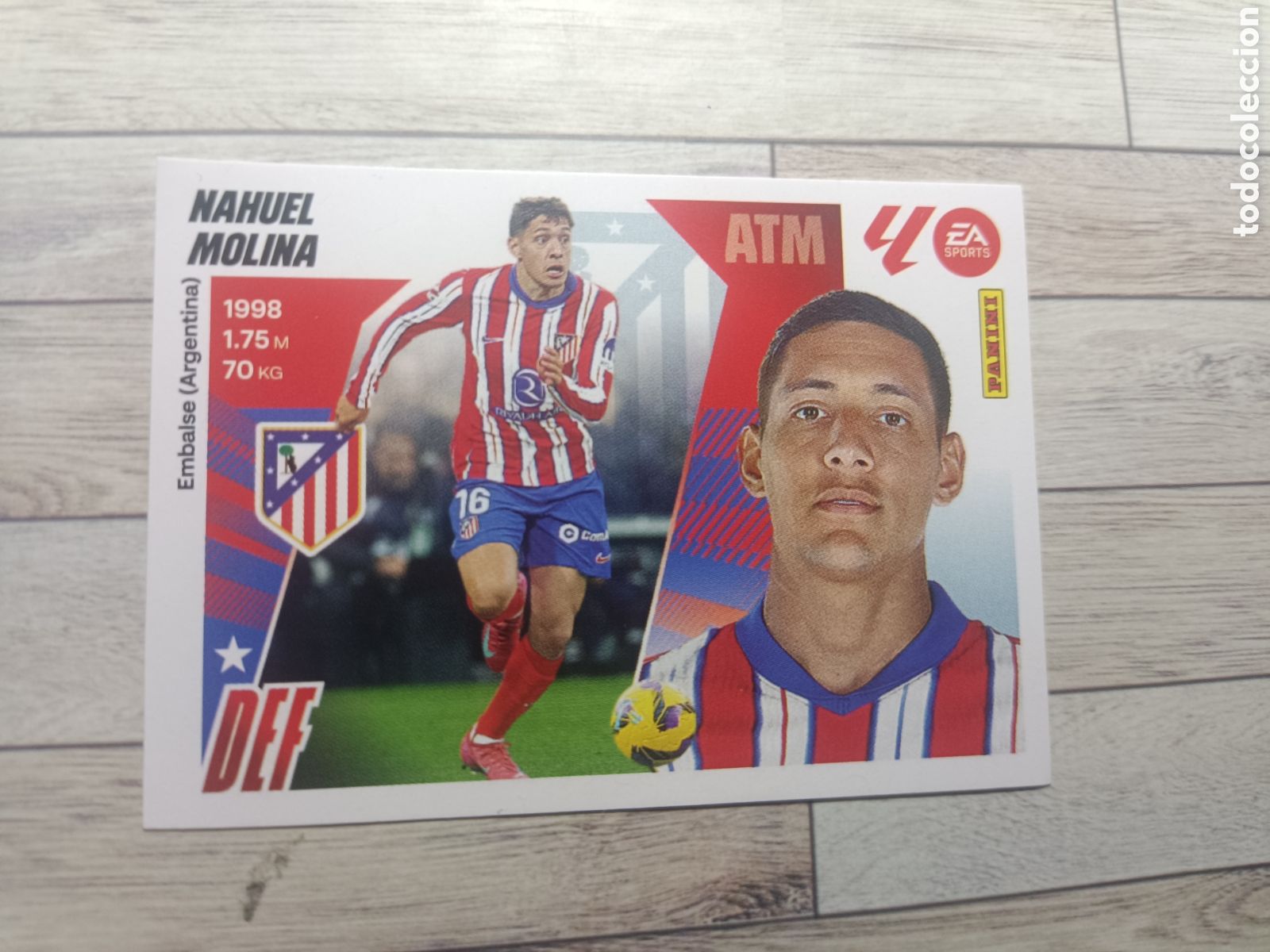 Cartes &agrave; collectionner de Football: 5 NAHUEL MOLINA ATLETICO DE MADRID LIGA ESTE 2025 2026 PANINI 25 26