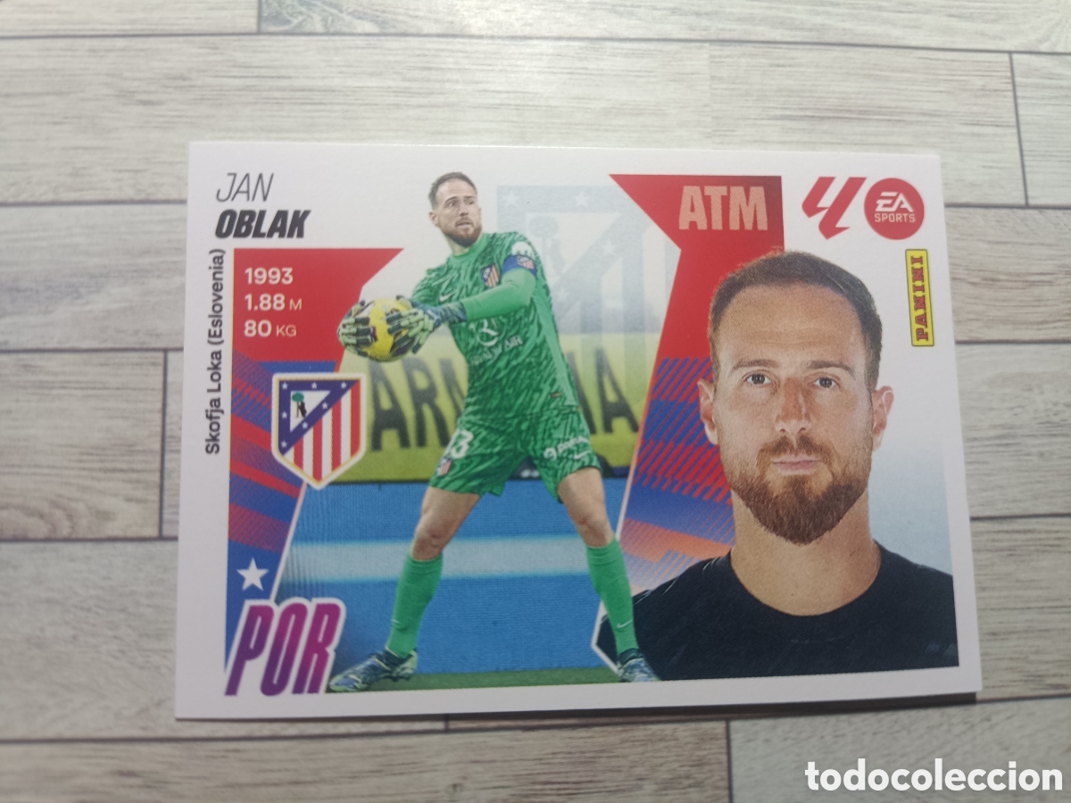 Cromos de F&uacute;tbol: 3 OBLAK ATLETICO DE MADRID LIGA ESTE 2025 2026 PANINI 25 26