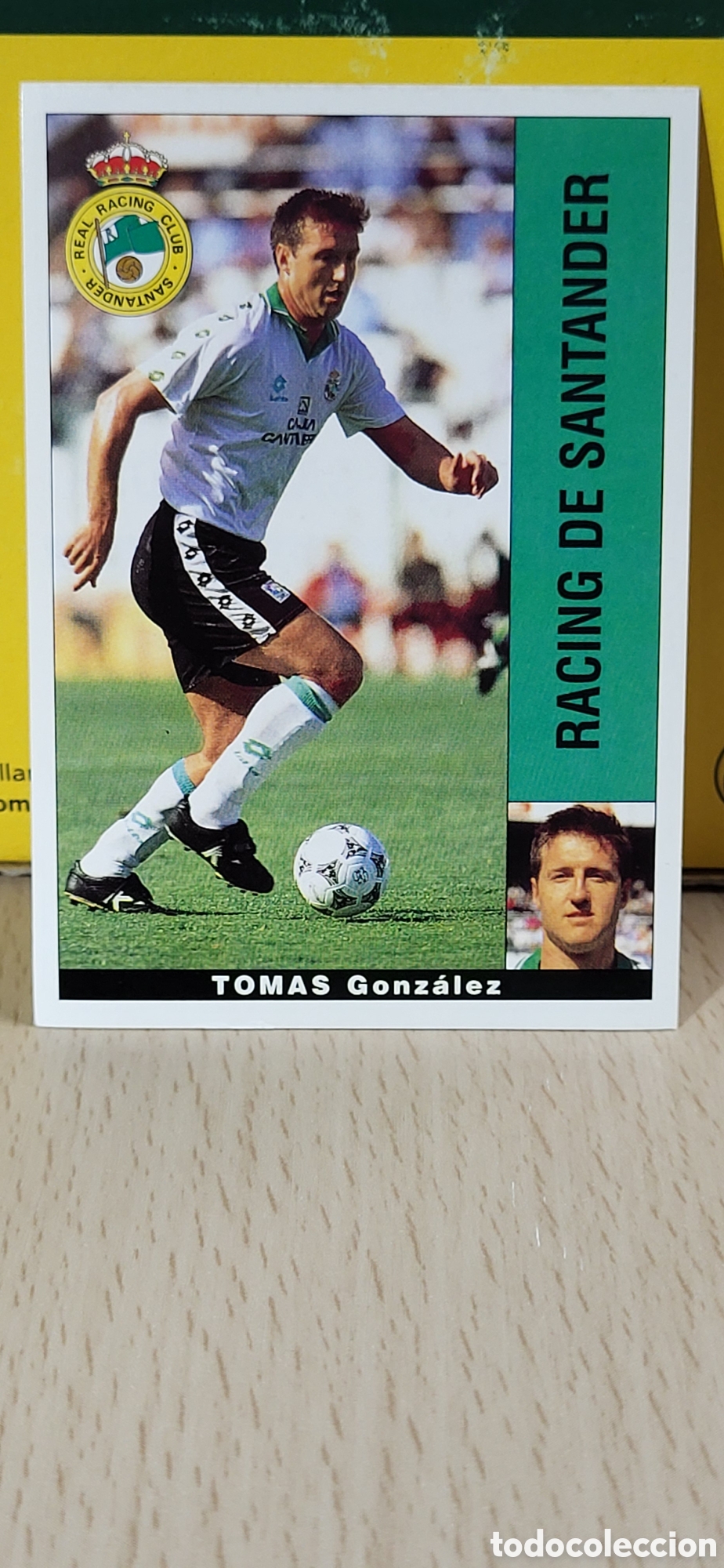 Fu&szlig;ball-Sticker: TOMAS GONZALEZ RACING DE SANTANDER LIGA 95 96 DE FUTBOL PROFESIONAL PANINI
