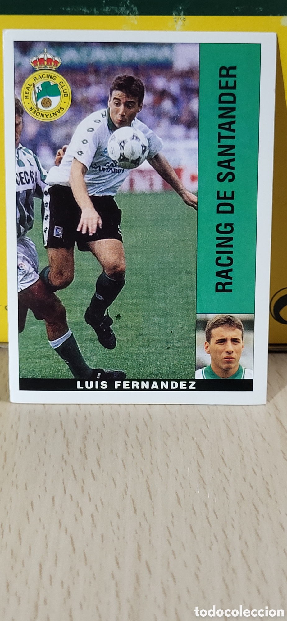 Fu&szlig;ball-Sticker: LUIS FERNANDEZ RACING DE SANTANDER LIGA 95 96 DE FUTBOL PROFESIONAL PANINI