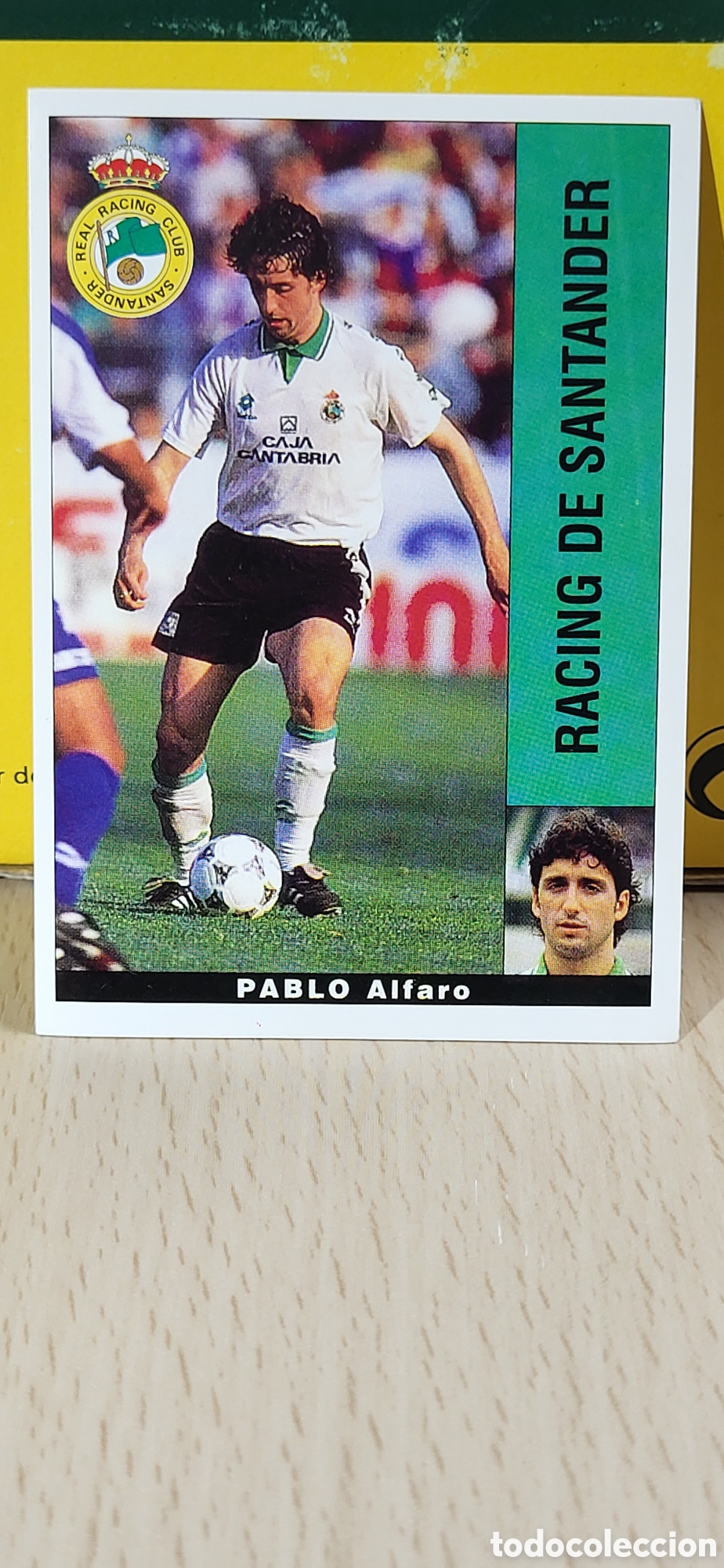 Football Stickers: PABLO ALFARO RACING DE SANTANDER LIGA 95 96 DE FUTBOL PROFESIONAL PANINI