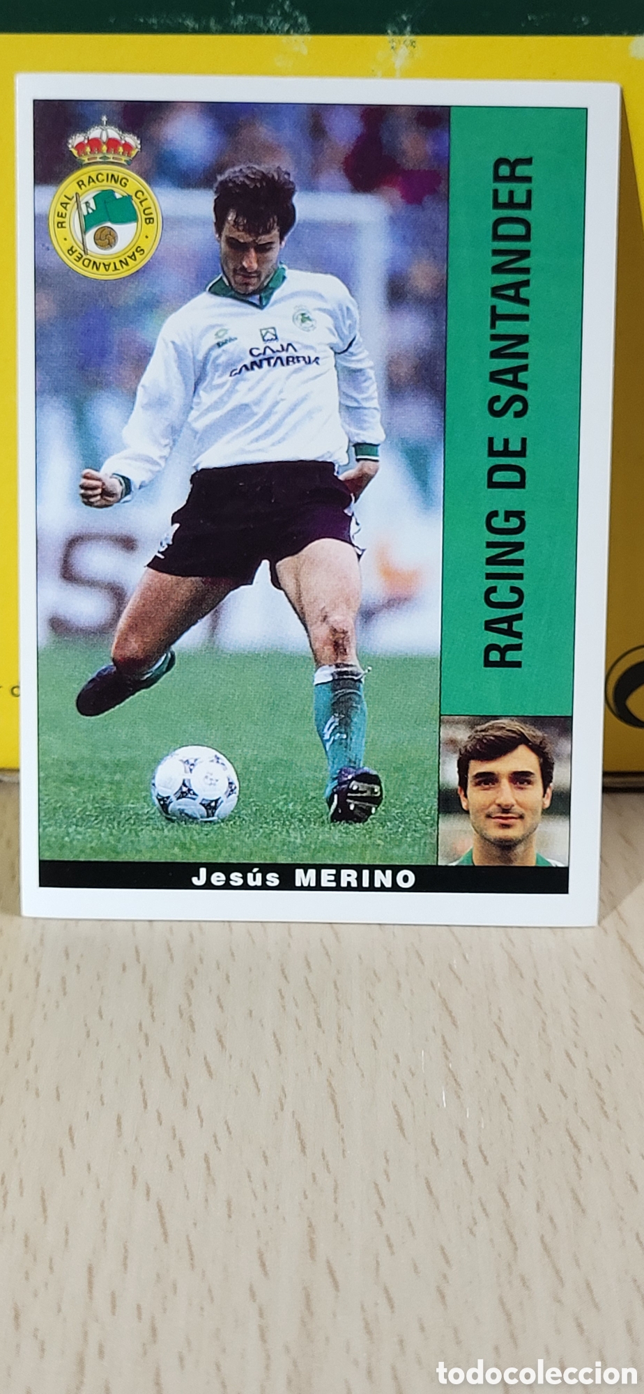 Fu&szlig;ball-Sticker: JESUS MERINO RACING DE SANTANDER LIGA 95 96 DE FUTBOL PROFESIONAL PANINI