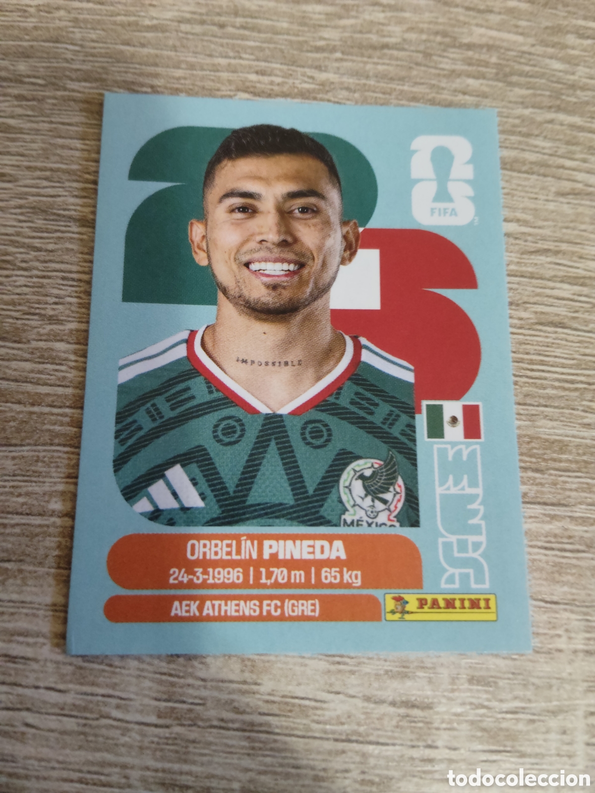 Cromos de F&uacute;tbol: Panini mundial 2026 Mex 11 Orbelin Pineda M&eacute;xico