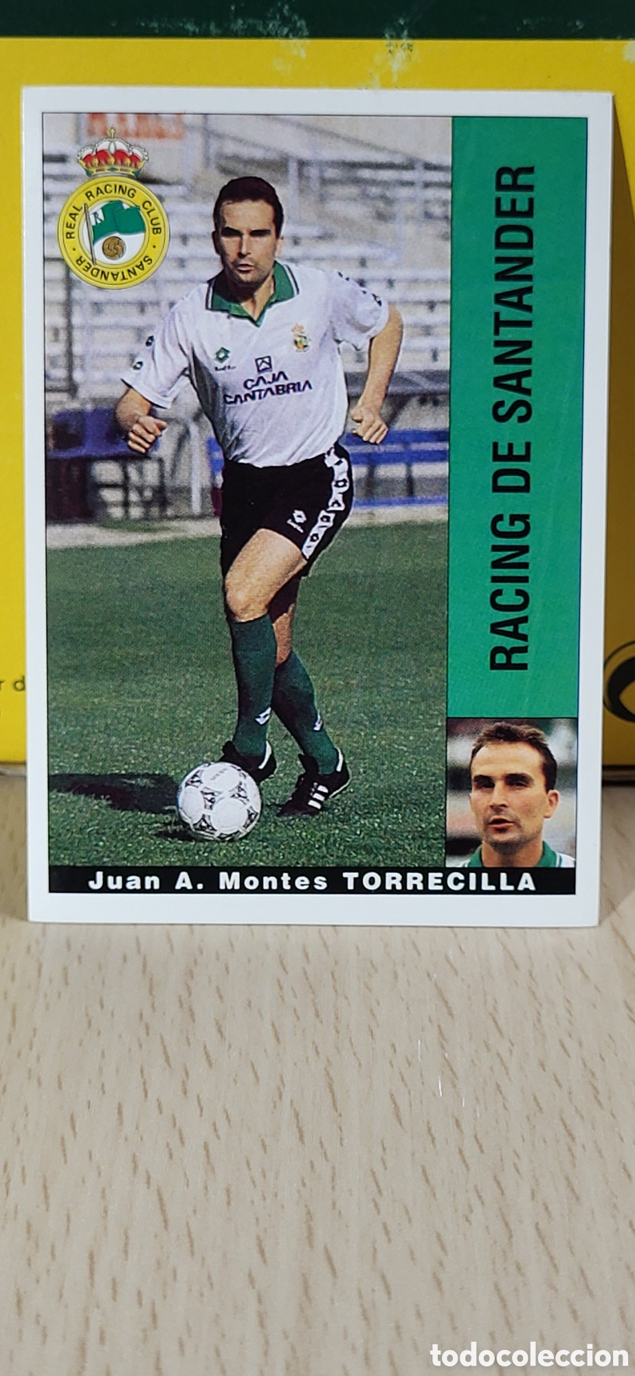Football Stickers: JUAN ANTONIO MONTES TORRECILLA RACING DE SANTANDER LIGA 95 96 DE FUTBOL PROFESIONAL PANINI