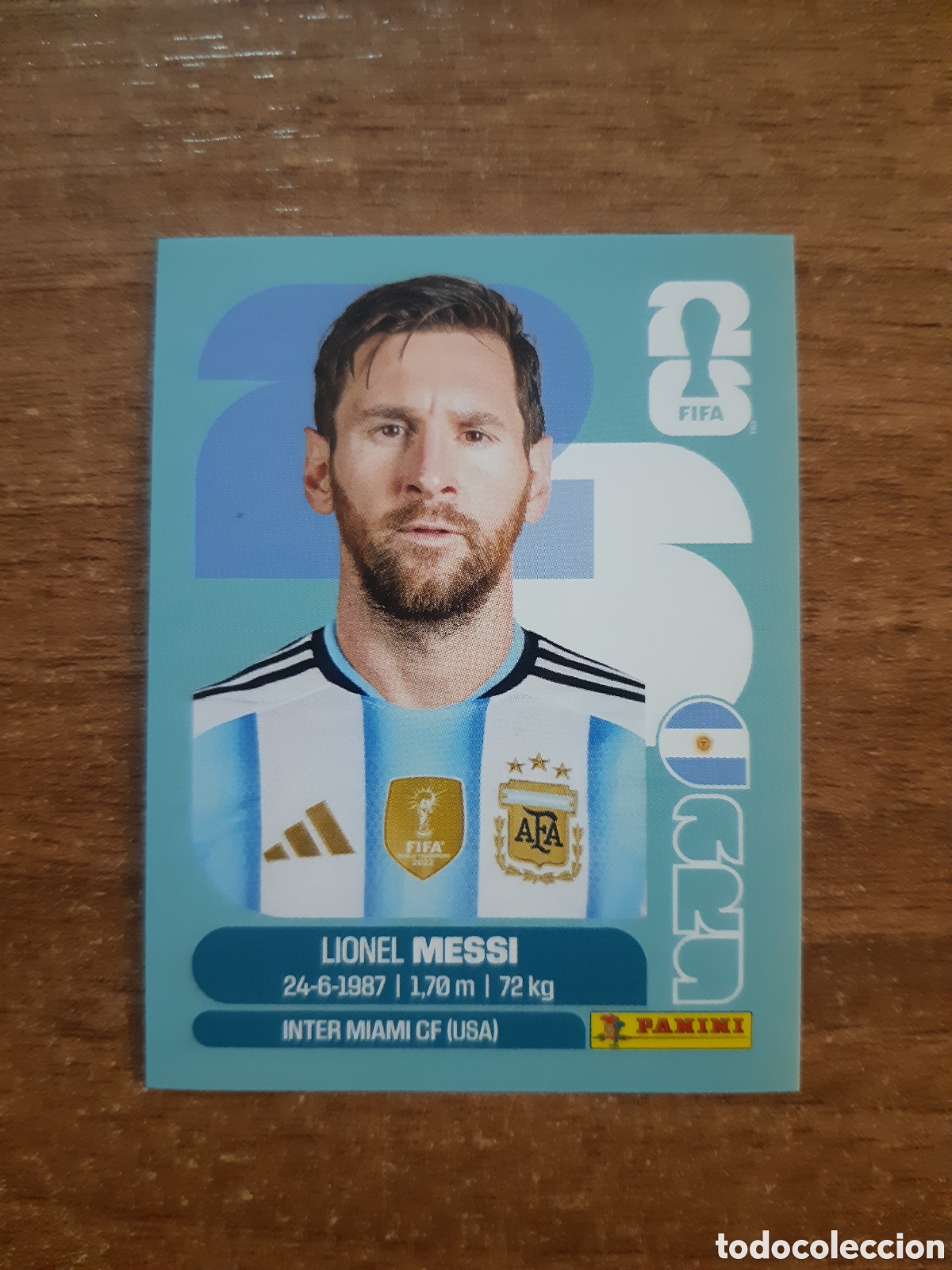 Cromos de F&uacute;tbol: LIONEL MESSI ARGENTINA ARG17 MUNDIAL 2026 PANINI. NUEVO SIN PEGAR