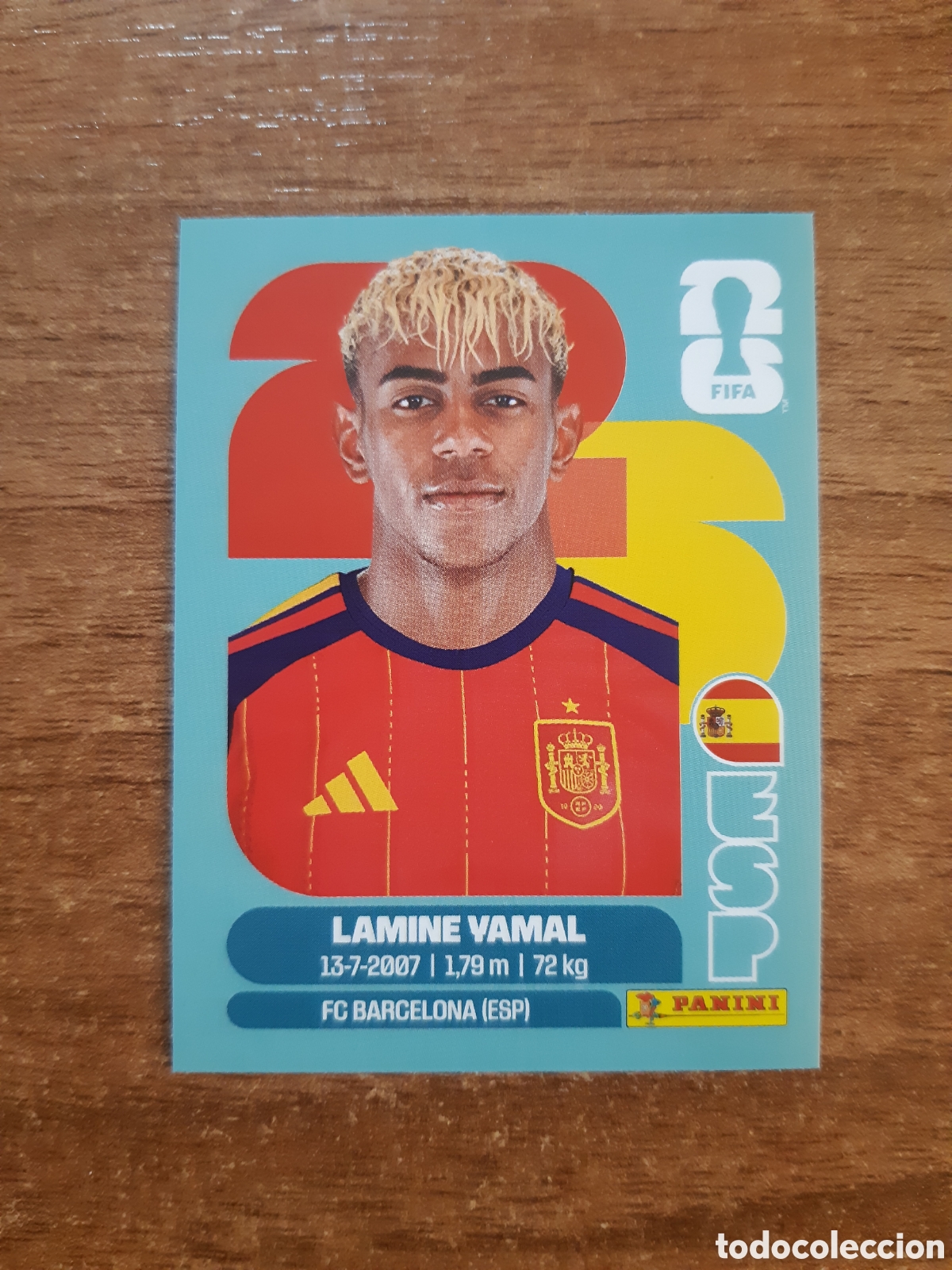 Fu&szlig;ball-Sticker: LAMINE YAMAL ESPA&Ntilde;A ESP15 MUNDIAL 2026 STICKERS PANINI. NUEVO SIN PEGAR