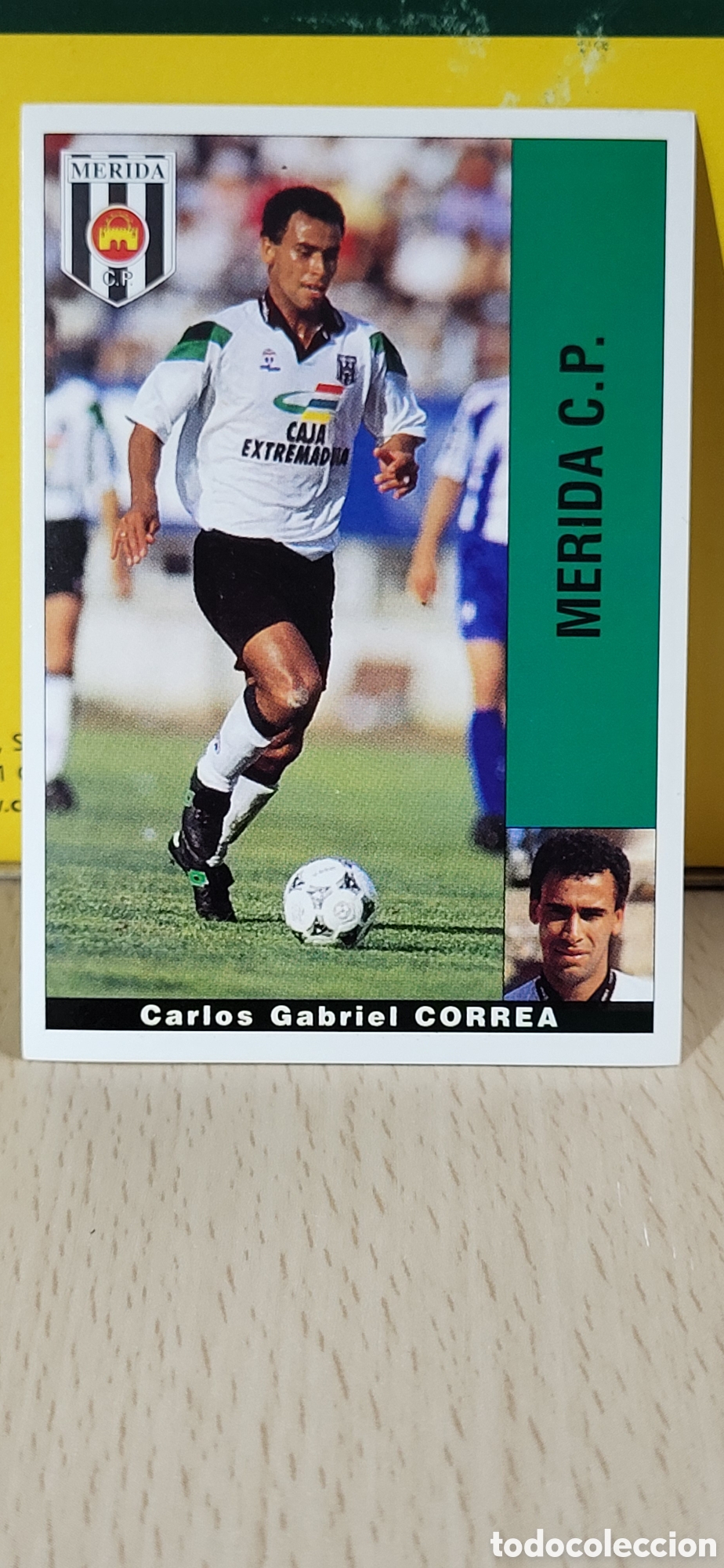 Figurine di Calcio: CARLOS GABRIEL CORREA MERIDA C.F. LIGA 95 96 DE FUTBOL PROFESIONAL PANINI