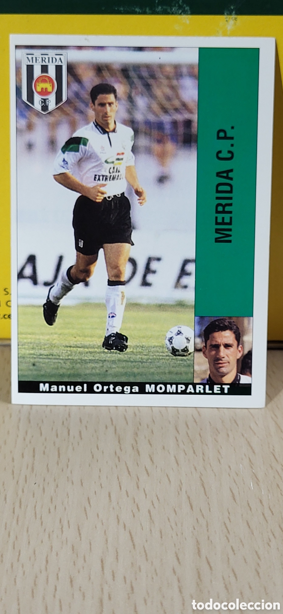 Figurine di Calcio: MANUEL ORTEGA MOMPARLET MERIDA C.F. LIGA 95 96 DE FUTBOL PROFESIONAL PANINI