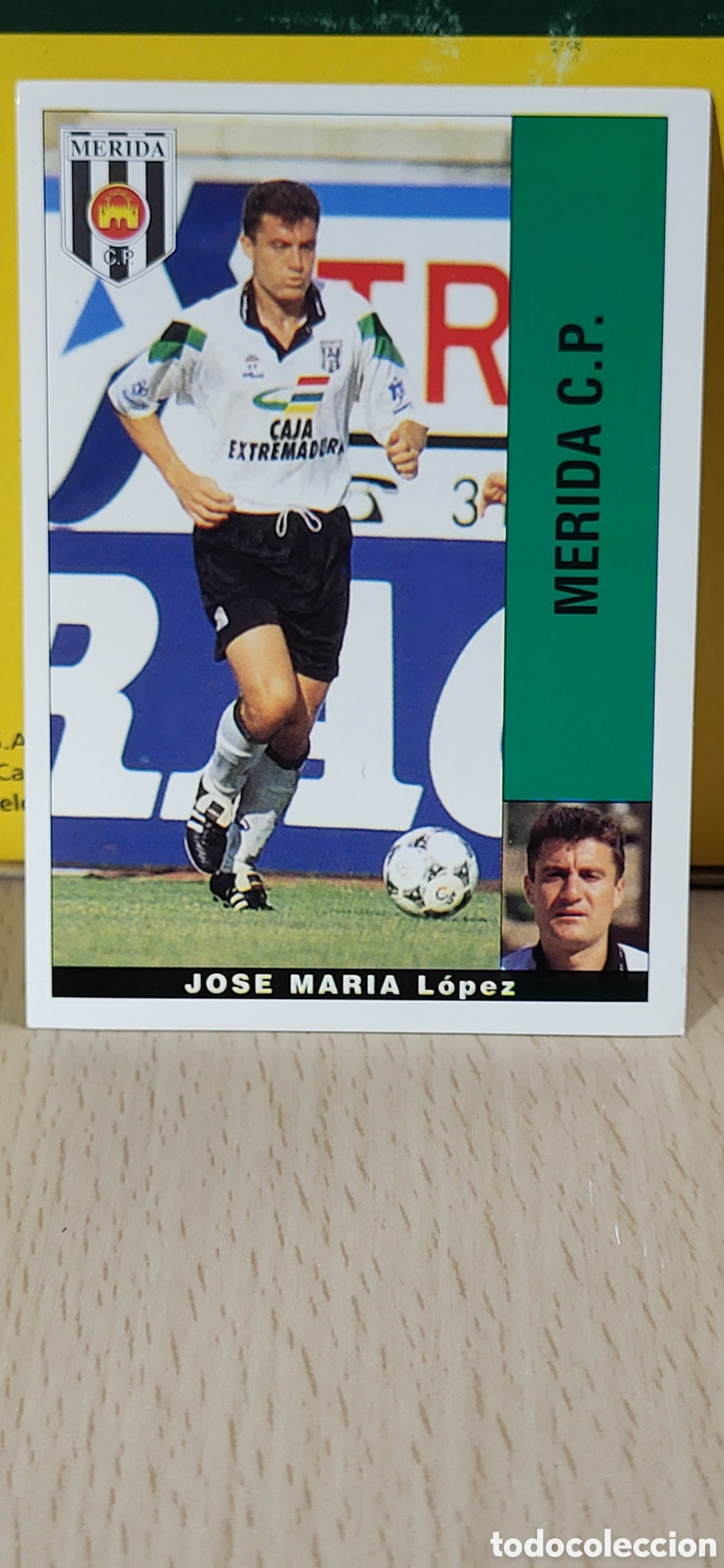 Figurine di Calcio: JOSE MARIA LOPEZ MERIDA C.F. LIGA 95 96 DE FUTBOL PROFESIONAL PANINI