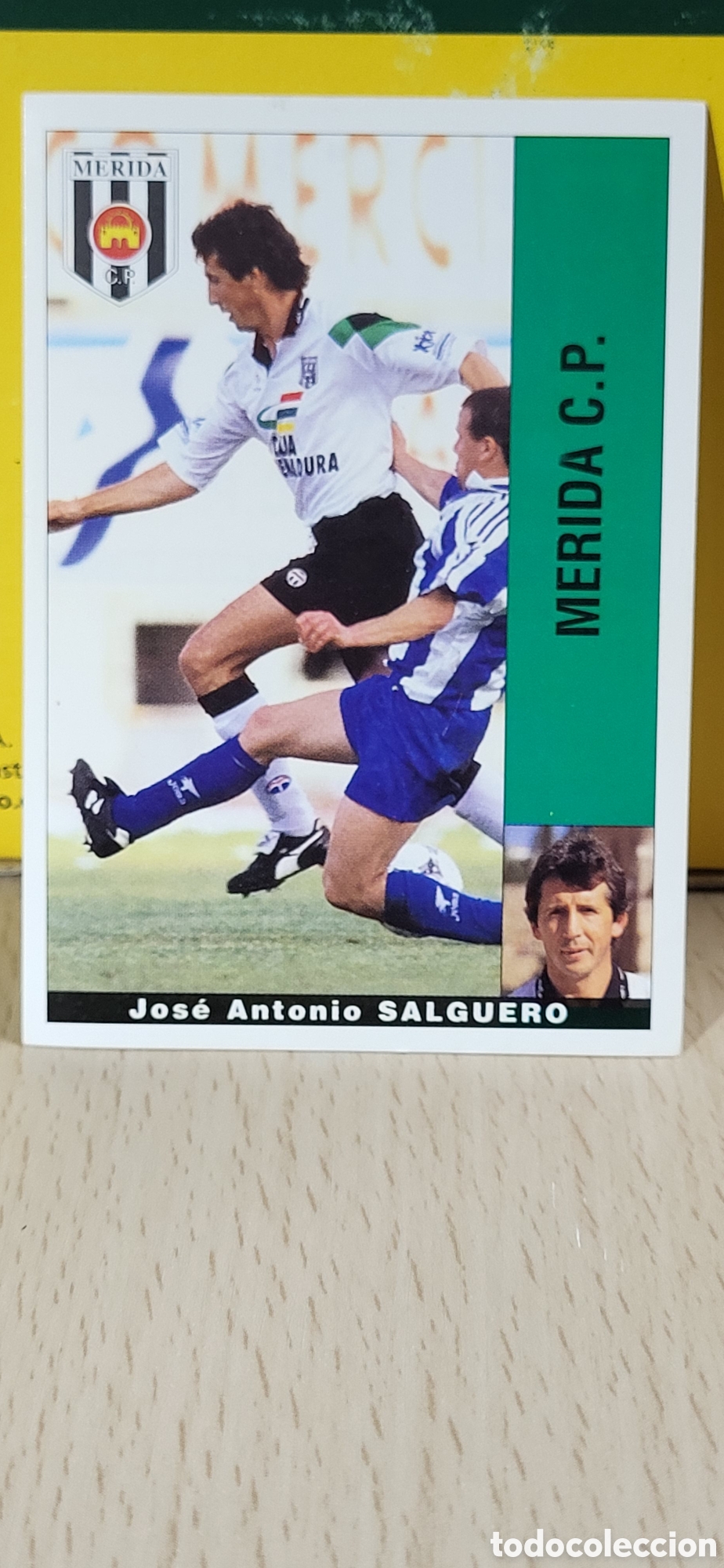 Figurine di Calcio: JOSE ANTONIO SALGUERO MERIDA C.F. LIGA 95 96 DE FUTBOL PROFESIONAL PANINI