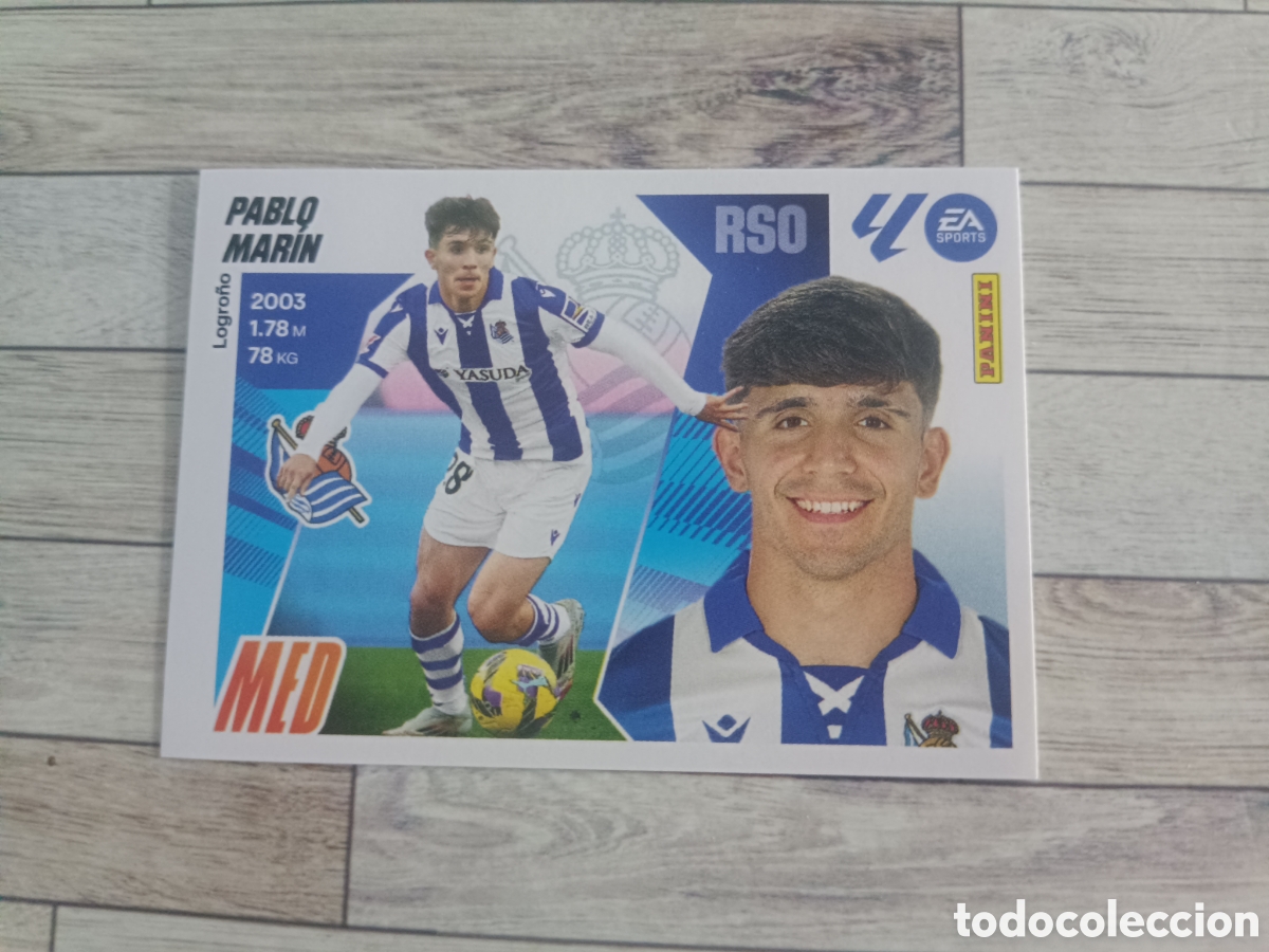 Cromos de F&uacute;tbol: 12 PABLO MARIN REAL SOCIEDAD LIGA ESTE 2025 2026 PANINI 25 26