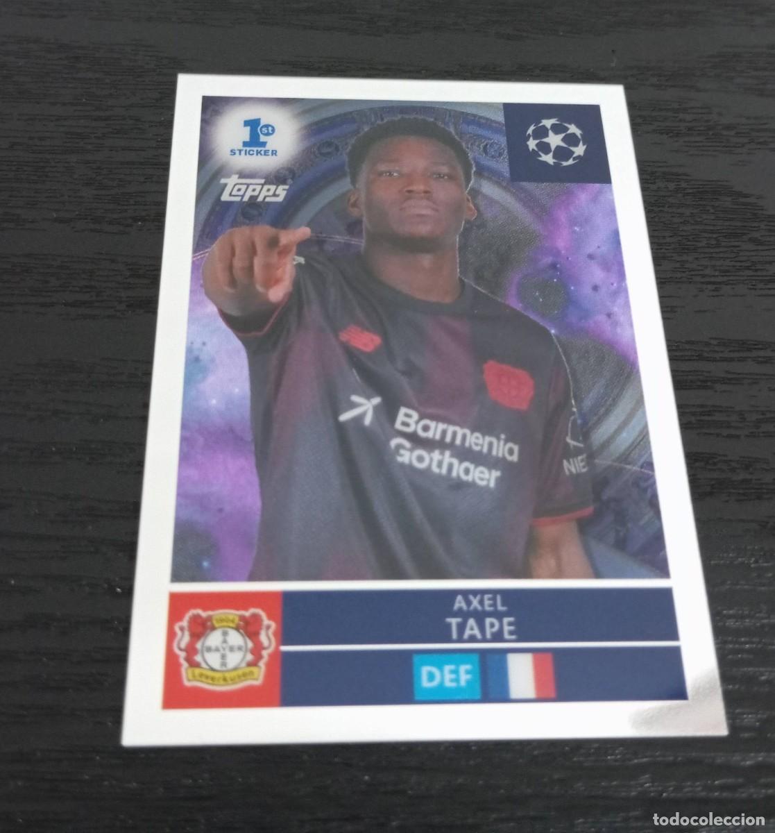 Cromos de F&uacute;tbol: -TOPPS CHAMPIONS LEAGUE 25-26 : 293 AXEL TAPE ( BAYER LEVERKUSEN ) -- 1&ordm; STICKER CHROME PARALELO --