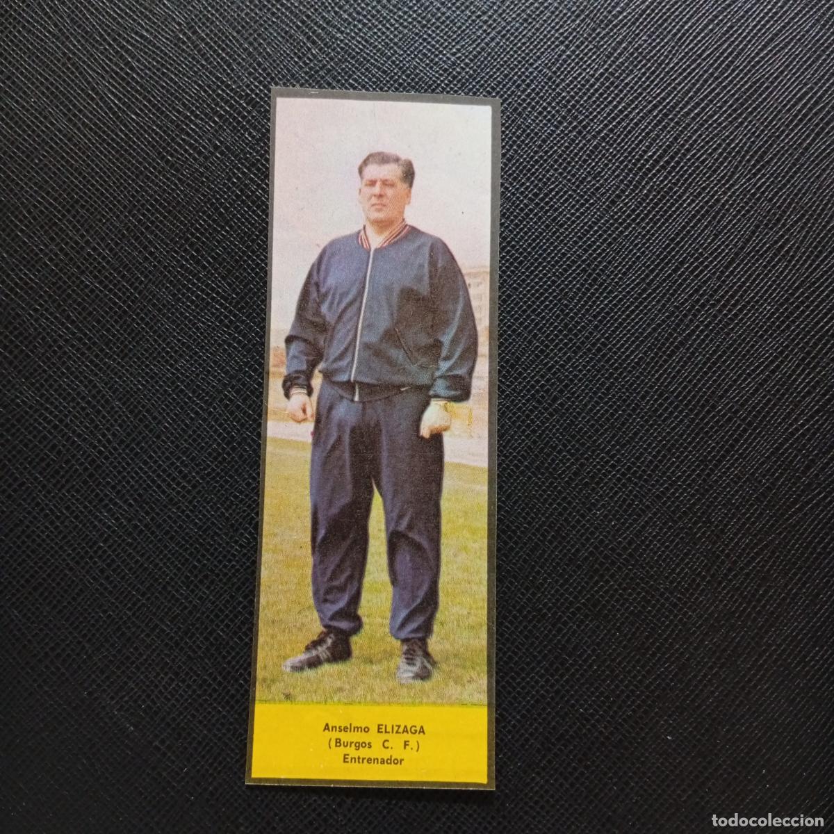 Cromos de F&uacute;tbol: ELIZAGA BURGOS LA VOZ DE ASTURIAS JUGADORES UNO A UNO CROMO 1968 1969 FUTBOL