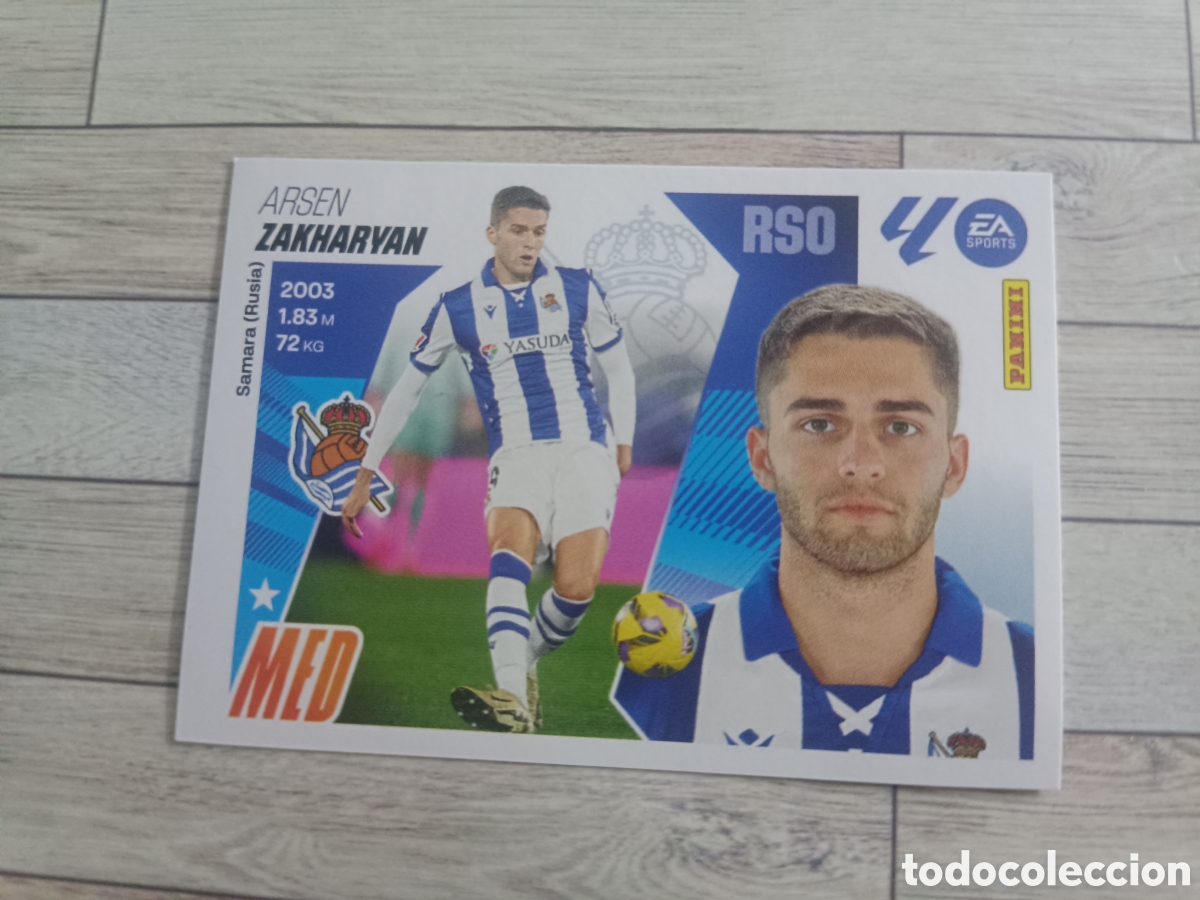 Cromos de F&uacute;tbol: 15 BIS ZAKHARYAN REAL SOCIEDAD COLOCA 15BIS LIGA ESTE 2025 2026 PANINI 25 26