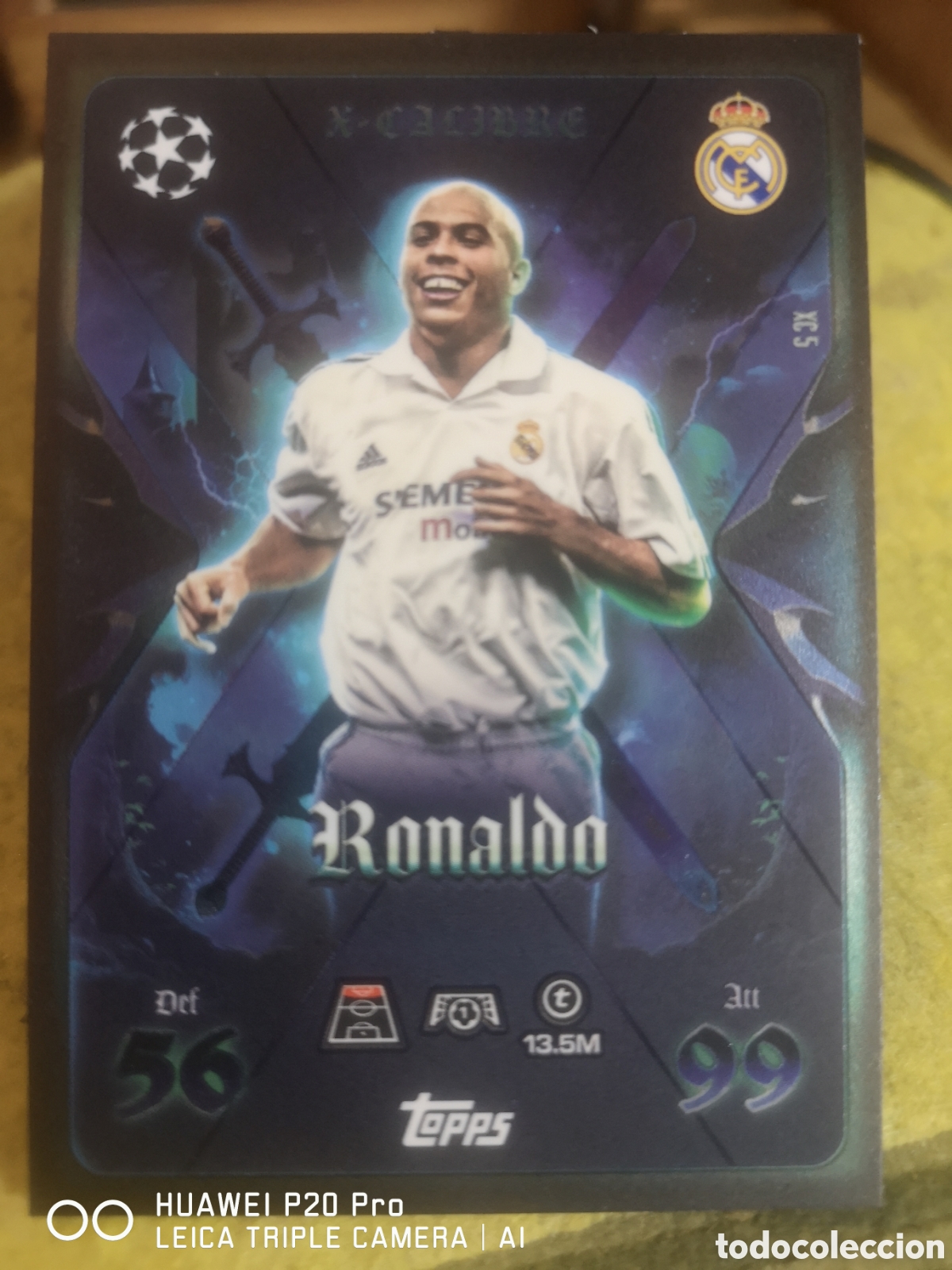 Cromos de F&uacute;tbol: MATCH ATTAX EXTRA 2025 2026 RONALDO - X CALIBRE XC 5 REAL MADRID