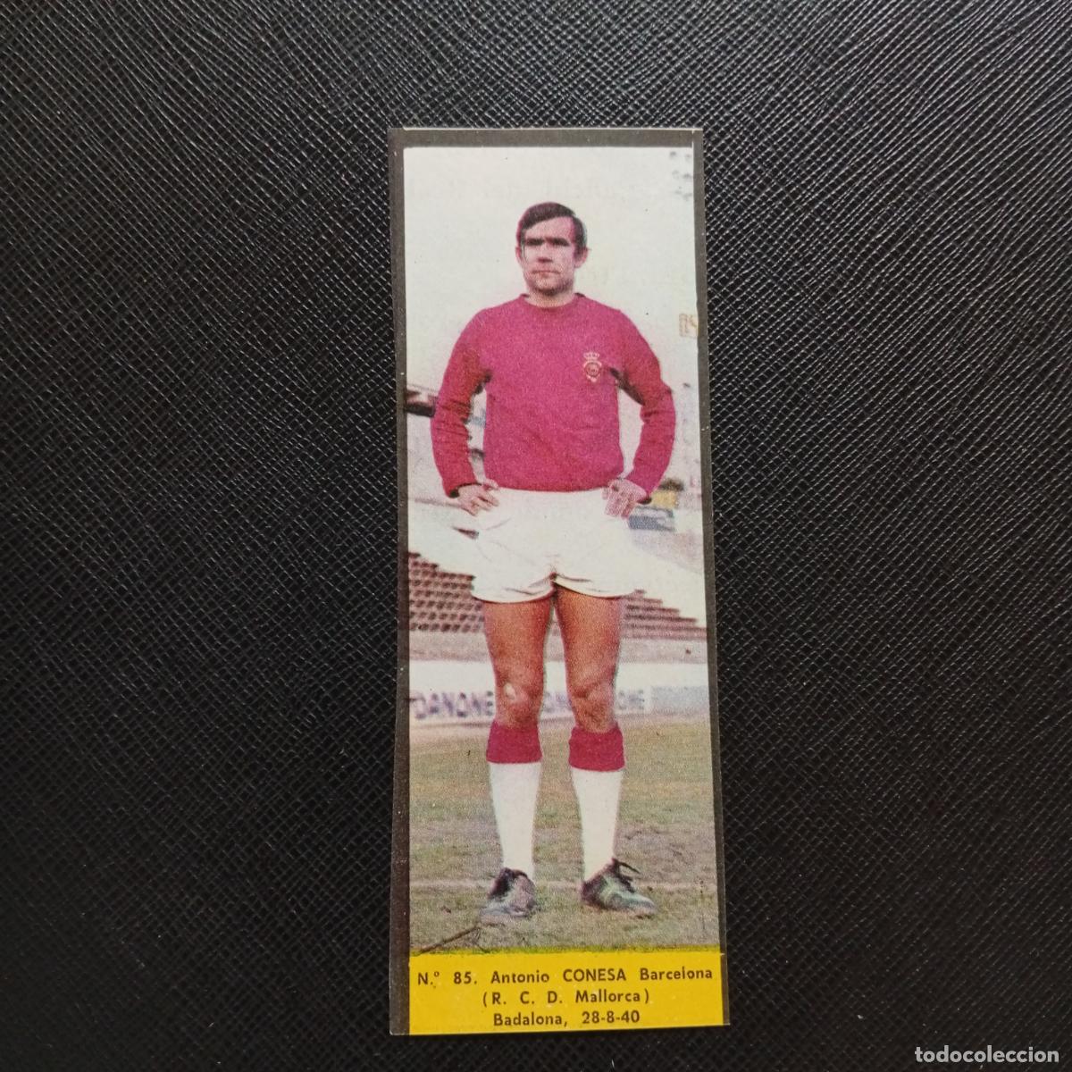 Cromos de F&uacute;tbol: 85 CONESA MALLORCA LA VOZ DE ASTURIAS JUGADORES UNO A UNO CROMO 1968 1969 FUTBOL