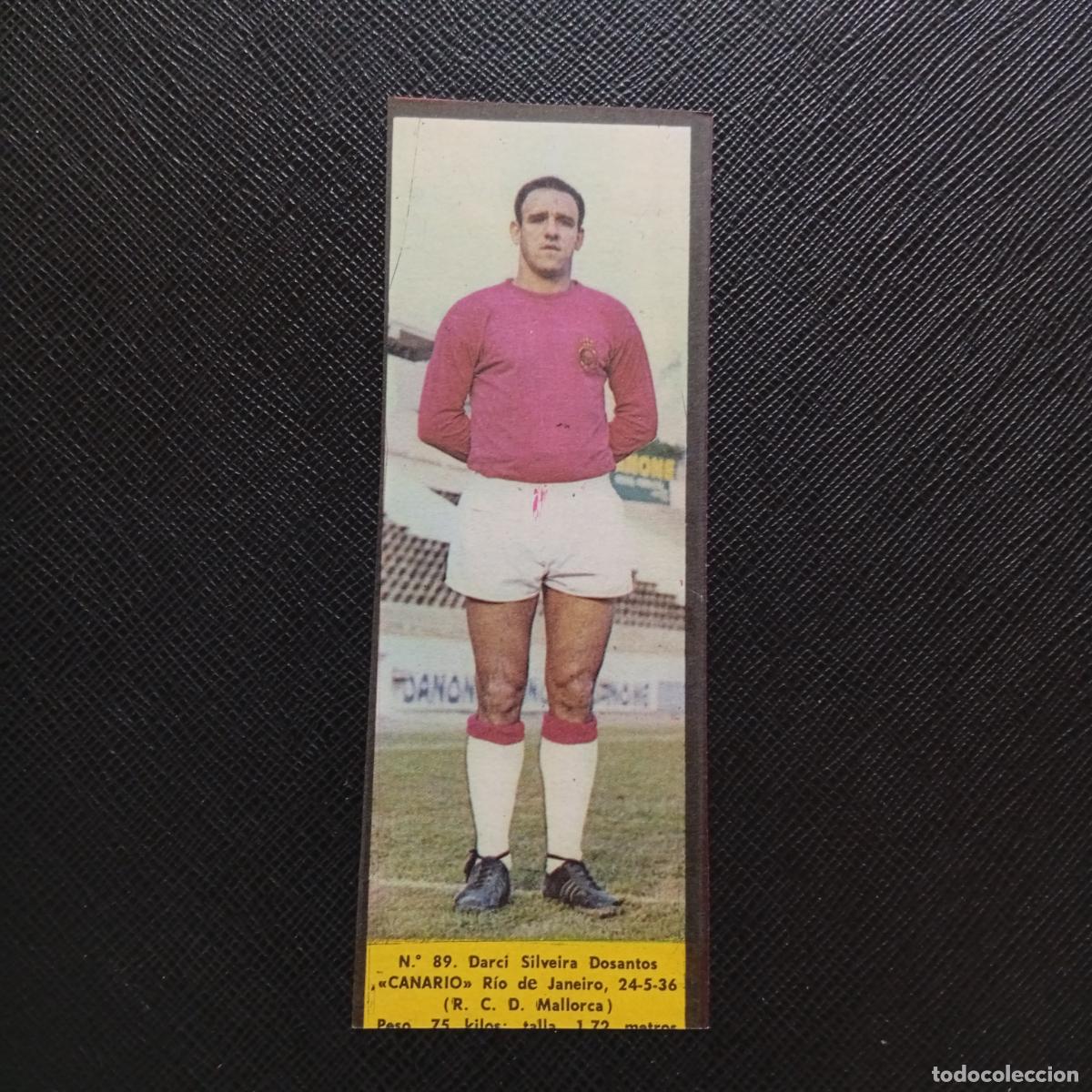 Cromos de F&uacute;tbol: 89 CANARIO MALLORCA LA VOZ DE ASTURIAS JUGADORES UNO A UNO CROMO 1968 1969 FUTBOL