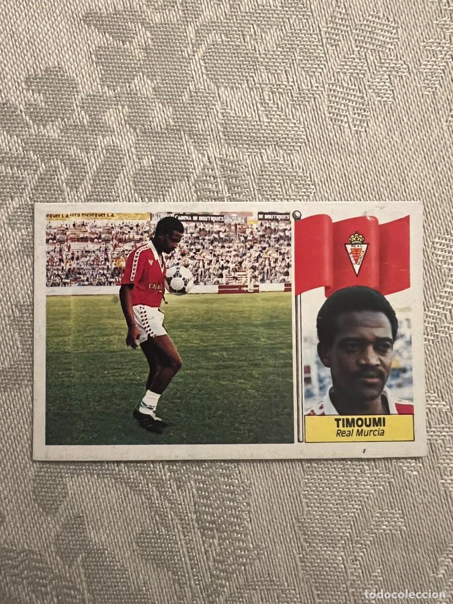 Cromos de F&uacute;tbol: TIMOUMI COLOCA REAL MURCIA ED ESTE LIGA 86 87 1986 1987