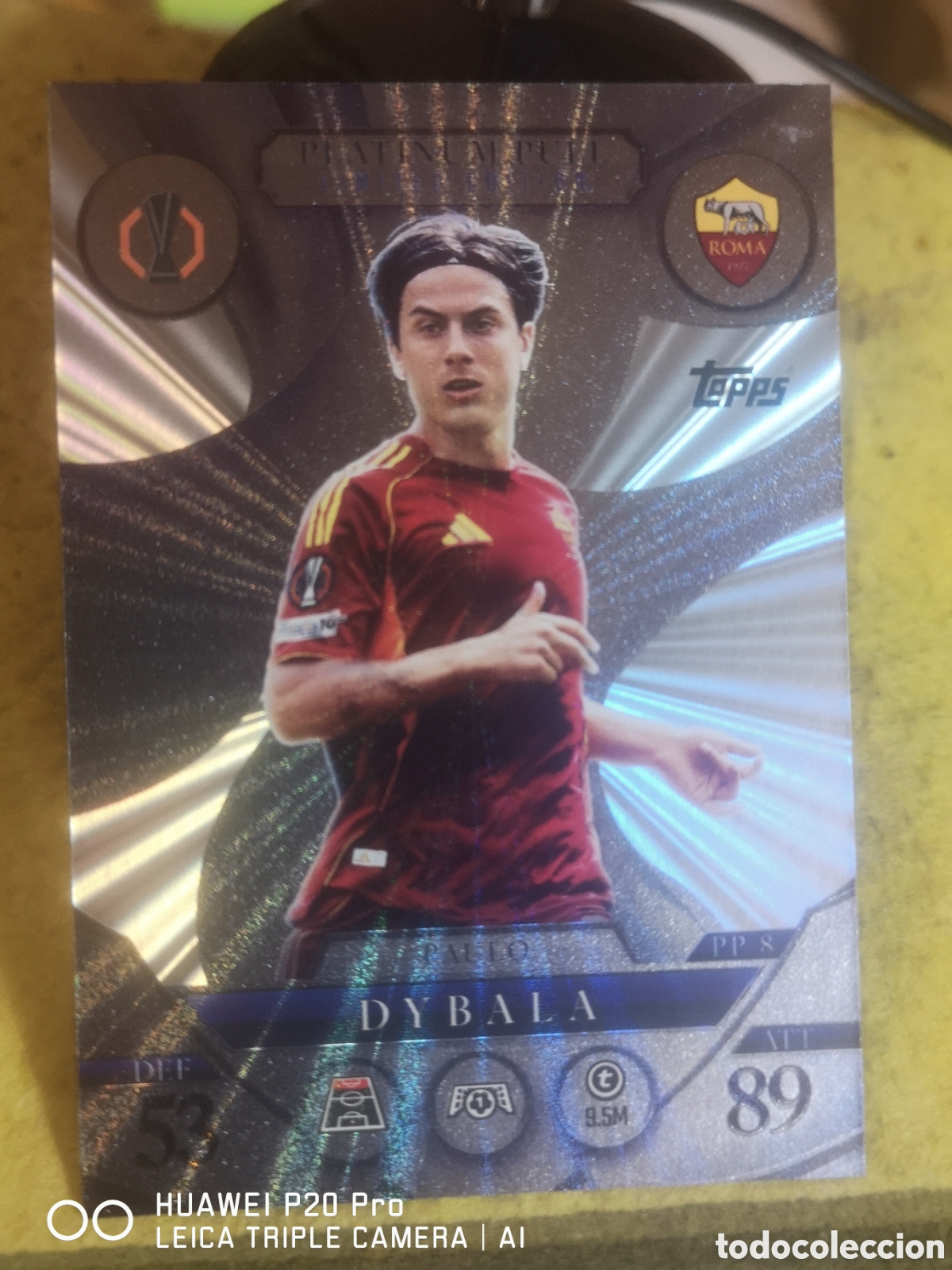 Cromos de F&uacute;tbol: MATCH ATTAX EXTRA 2025 2026 DYBALA PLATINUM PULL LIMITED EDITION - PP 8 ROMA