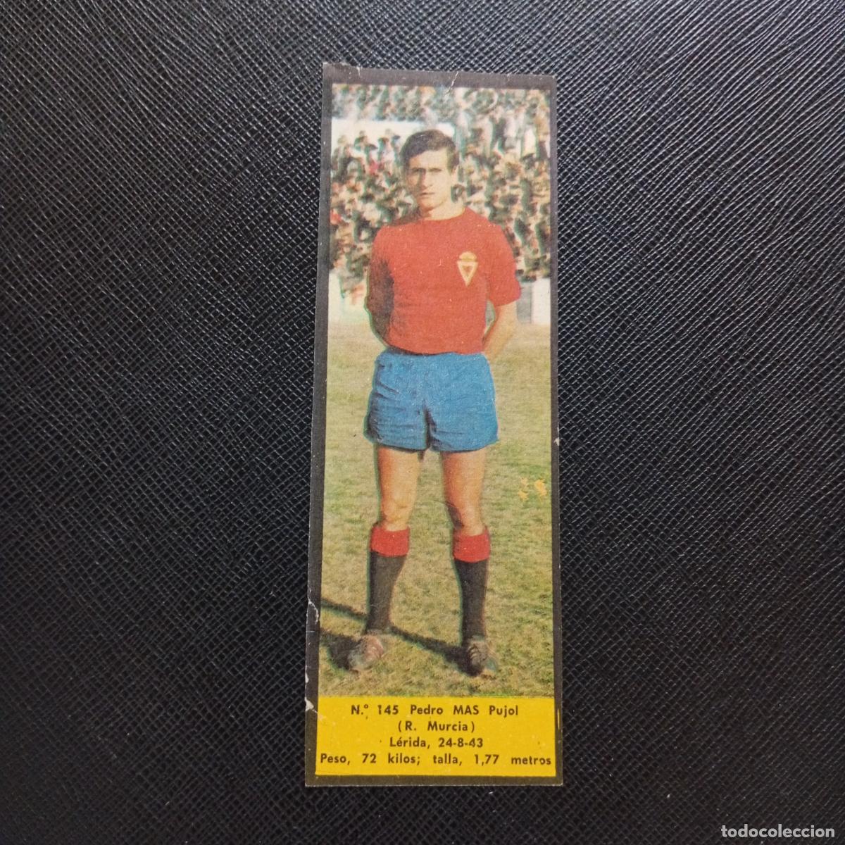 Cromos de F&uacute;tbol: 145 MAS MURCIA LA VOZ DE ASTURIAS JUGADORES UNO A UNO CROMO 1968 1969 FUTBOL -