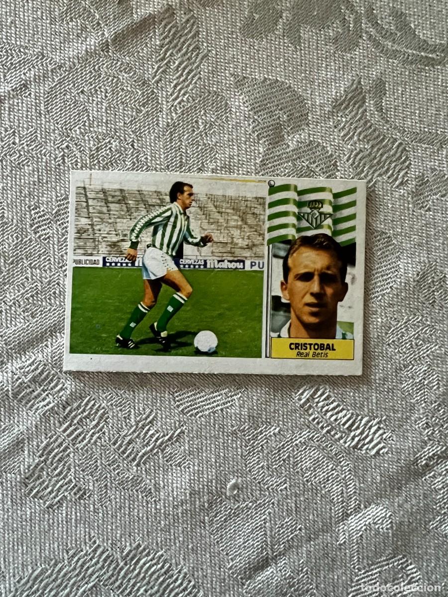 Cromos de F&uacute;tbol: CRISTOBAL BAJA REAL BETIS ED ESTE LIGA 86 87 1986 1987
